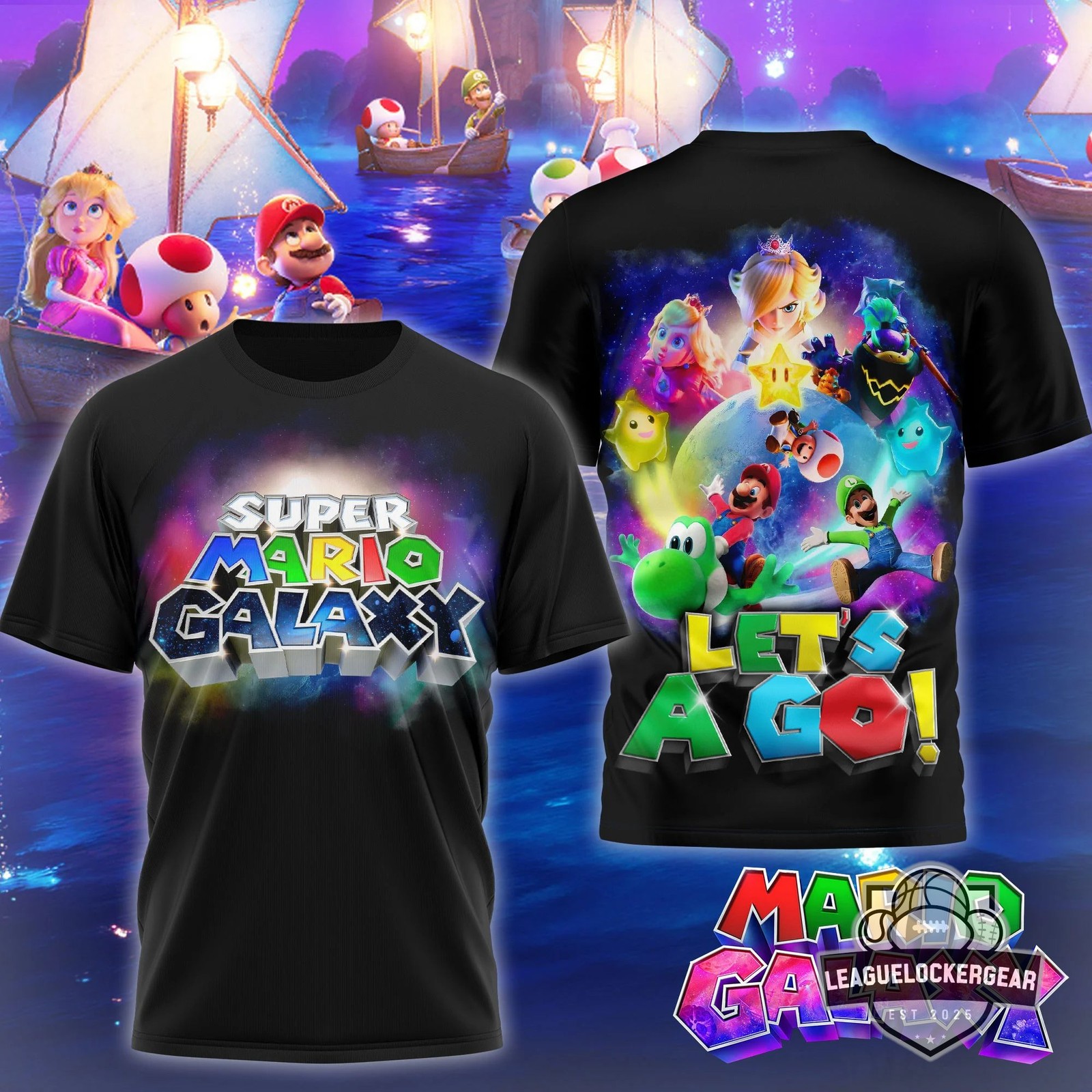 Mario Galaxy 3D T-Shirt