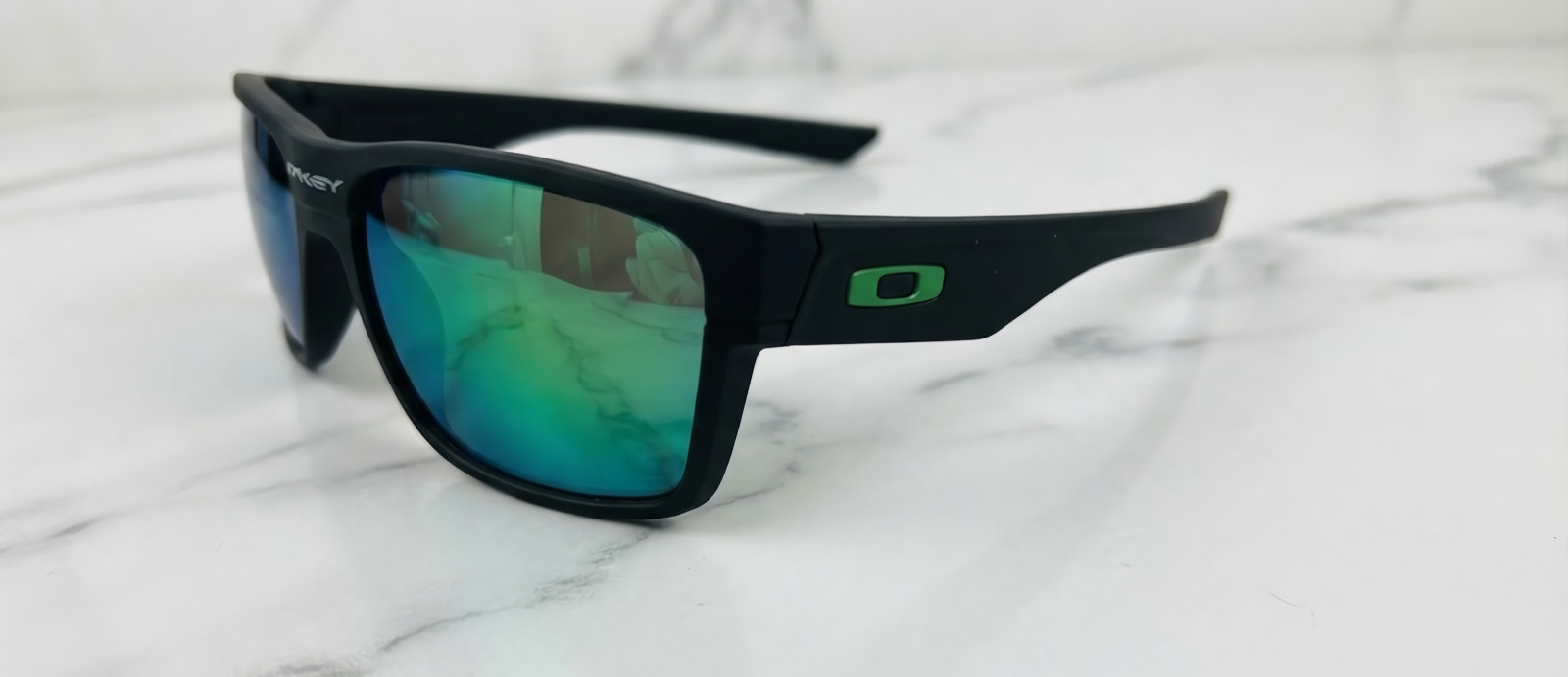 Oakley TwoFace Black Green Sunglasses