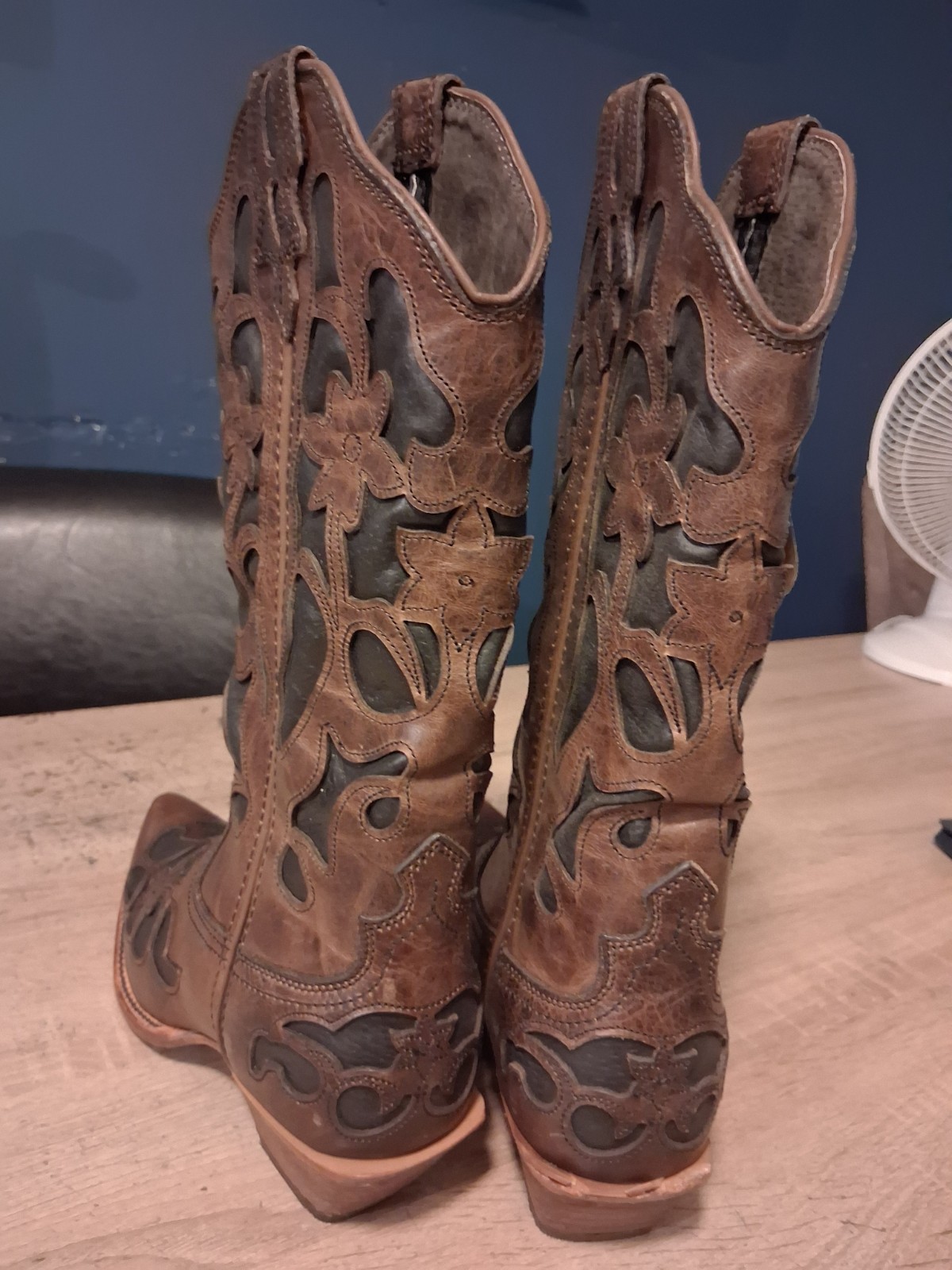 Twisted X Women’s Steppin’ Out Cowboy Boots Stars, F-Toe Sz 7.5 NIB
