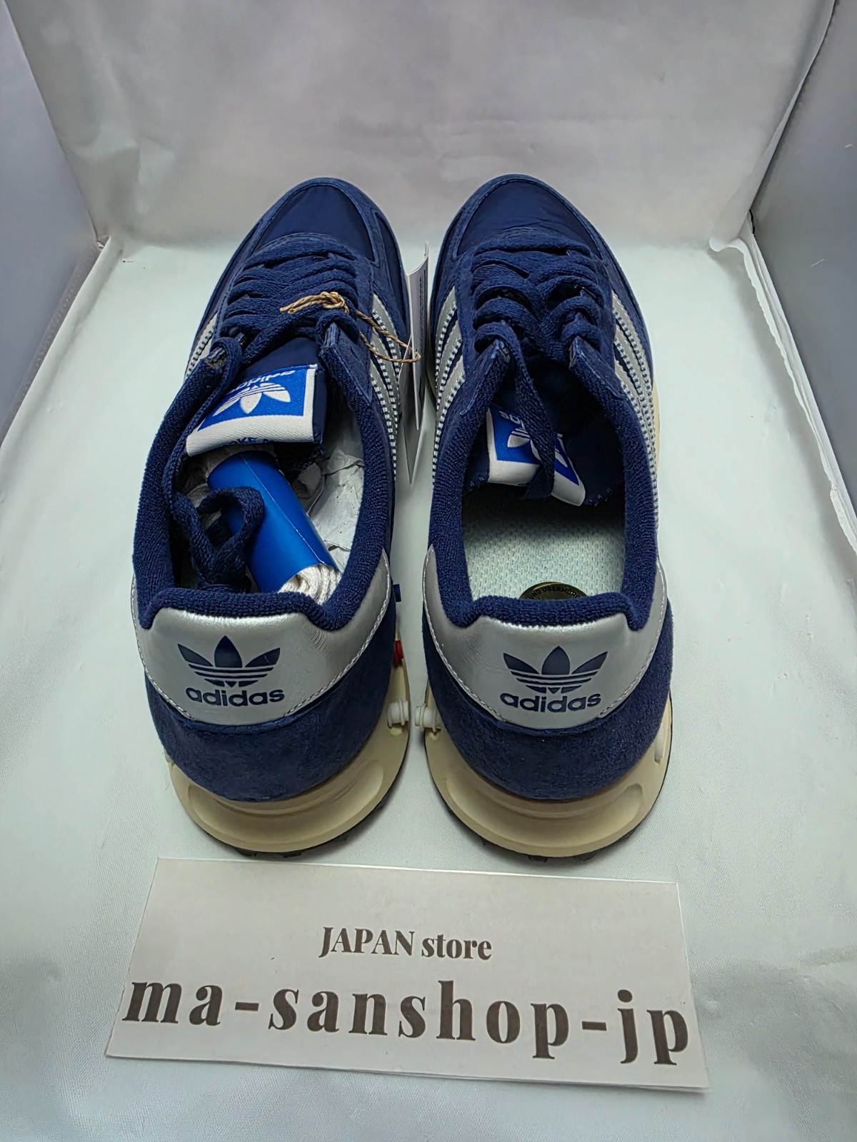 Adidas LA Trainer OG JR7171 Dark Blue Silver Men’s Sneakers Vintage low shoes