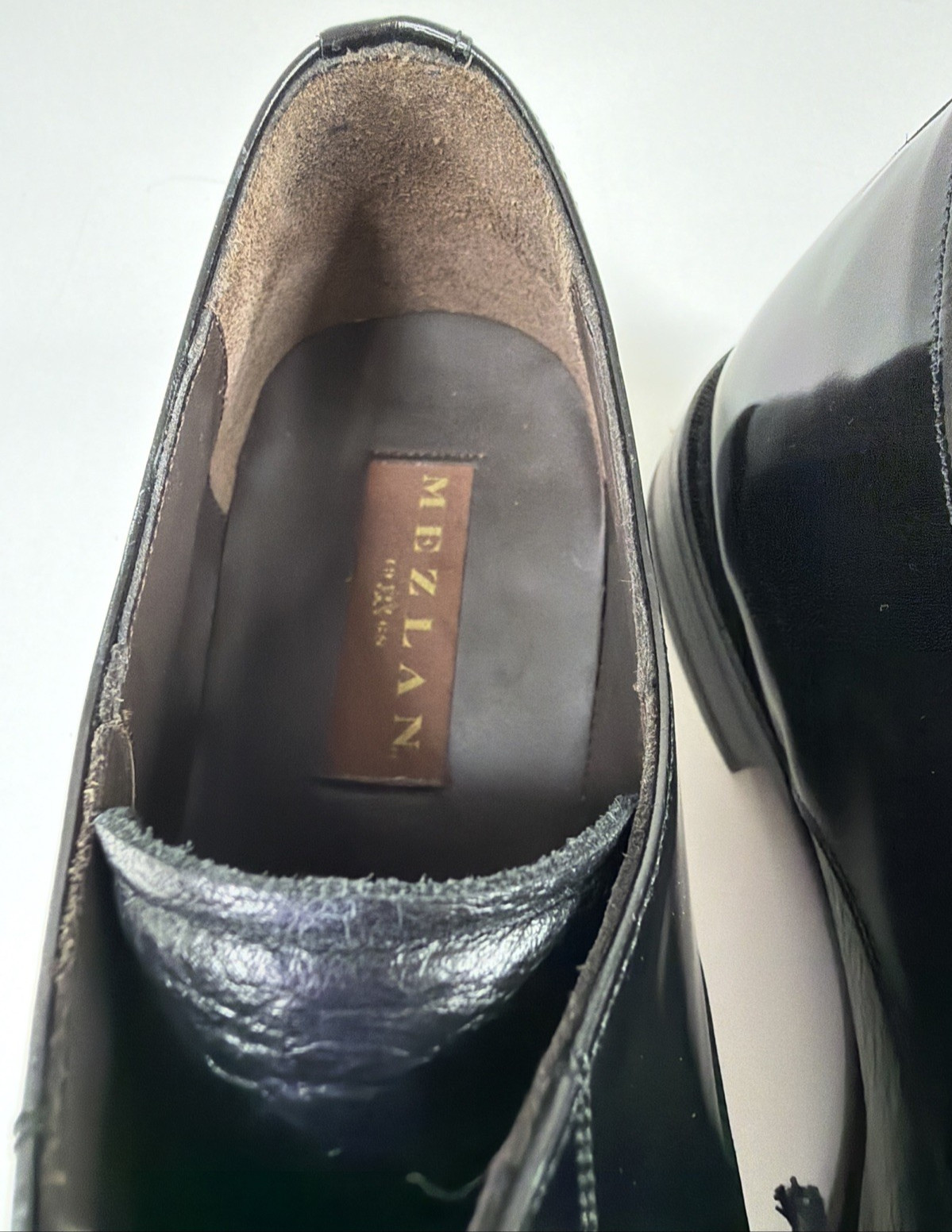 Mezlan Soka Lace-Up Oxford Black Leather Dress Shoes Cap Toe Men’s US M 13