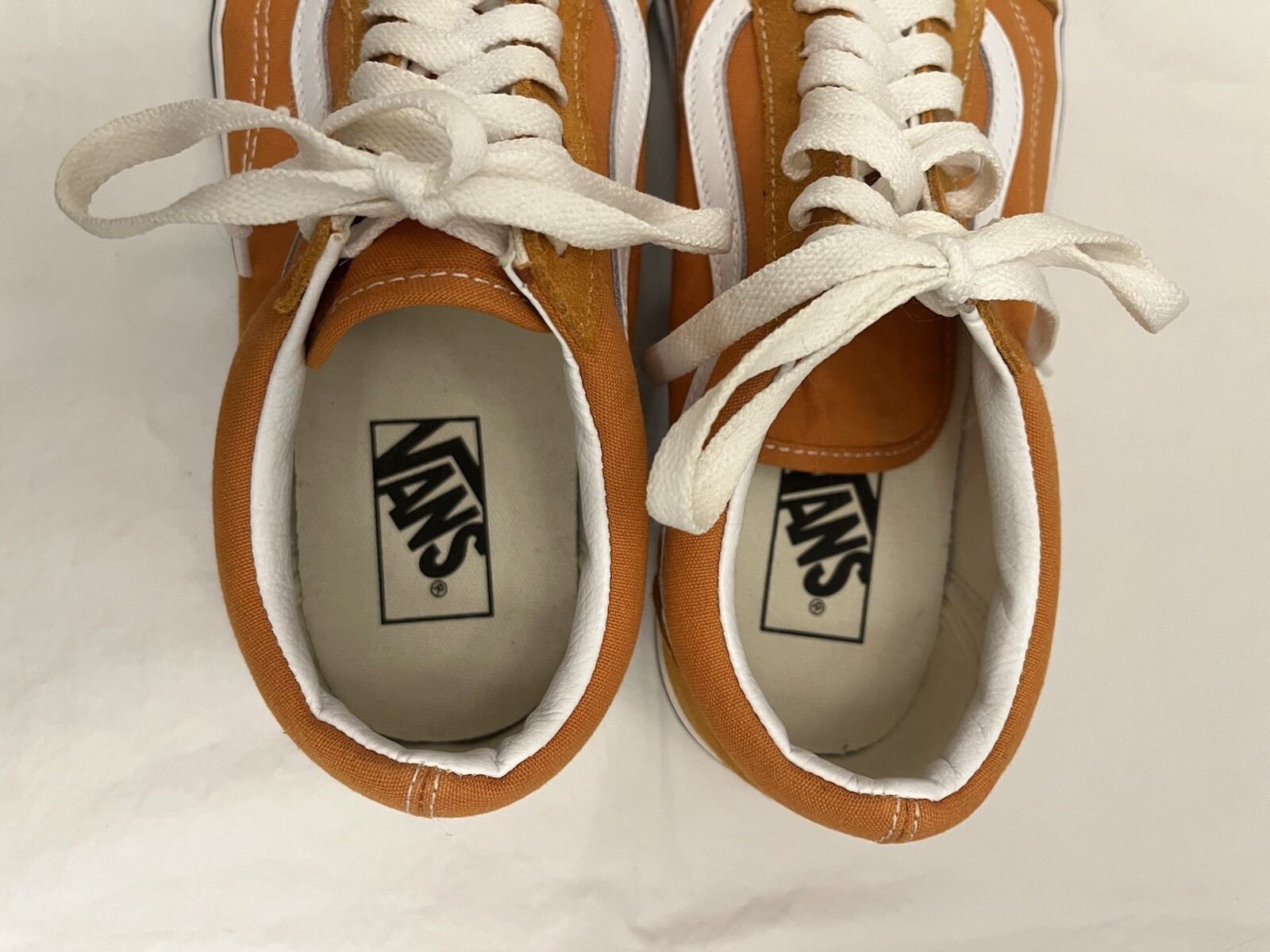 Vans Old Skool Suede Desert Orange Skate Sneakers Size 8.5 Men 10 Women