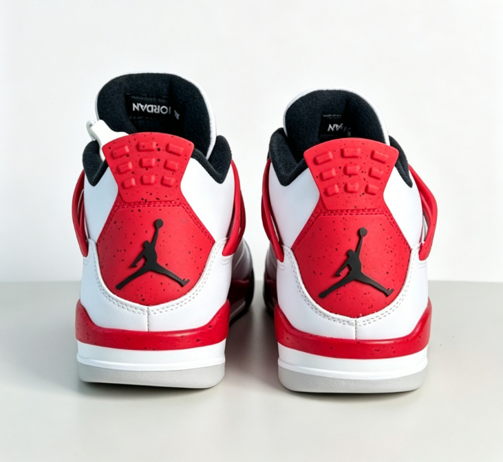 Men’s Jordan 4 “Red Cement” Mid Top Retro Basketball Shoes US Size 7-12