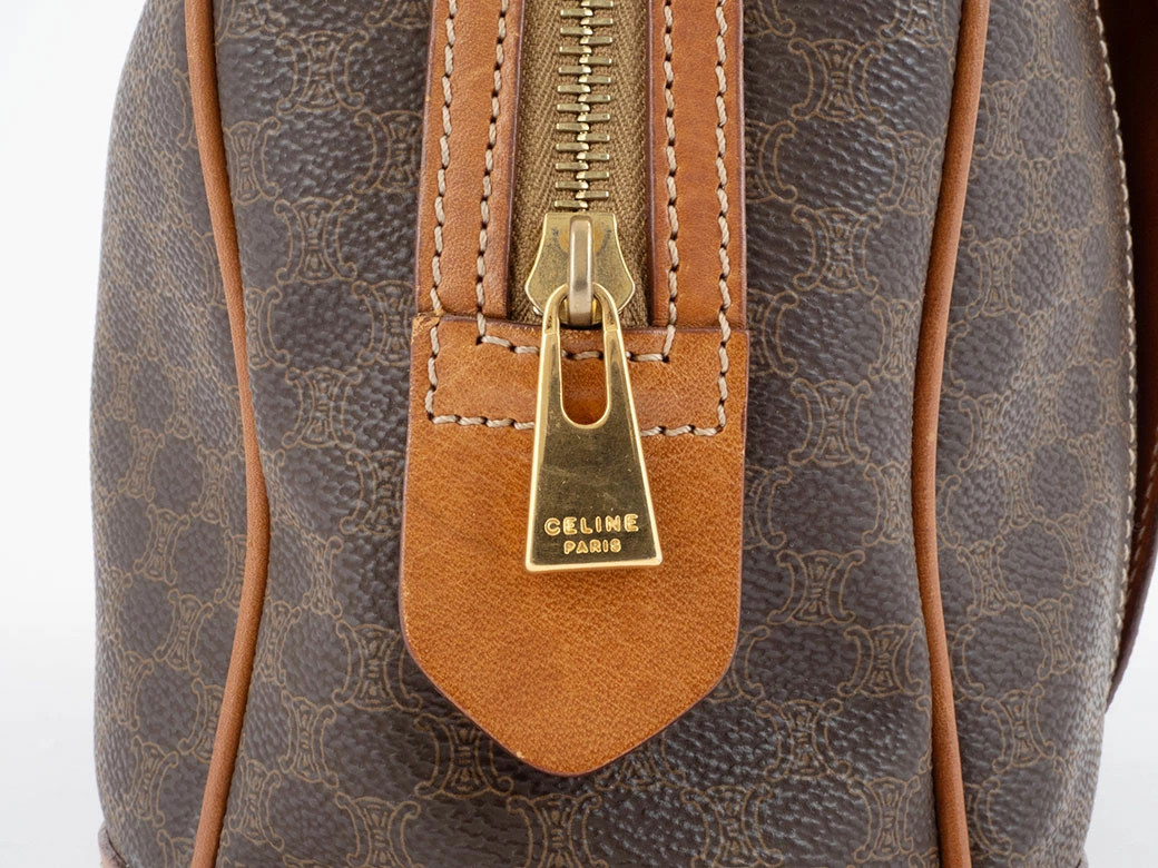 CELINE Macadam MC97 Tote PVC / Leather Brown Unisex Bag #URB376