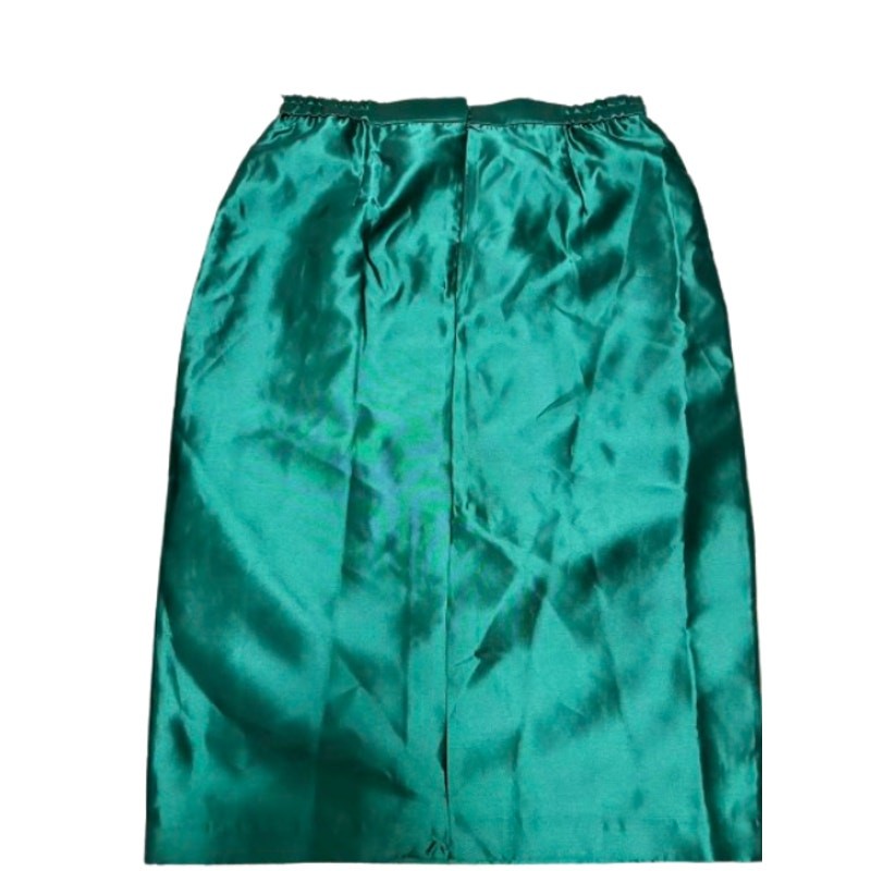 NWT EY Boutique Emerald Green 3-Pc Skirt Suit Set Floral Bell Sleeve Size 14