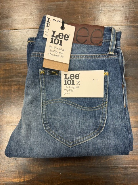 LEE 101Z RIDER Relaxed Straight Fit Japanese Denim 31×34 in Roberto Blue – NWT