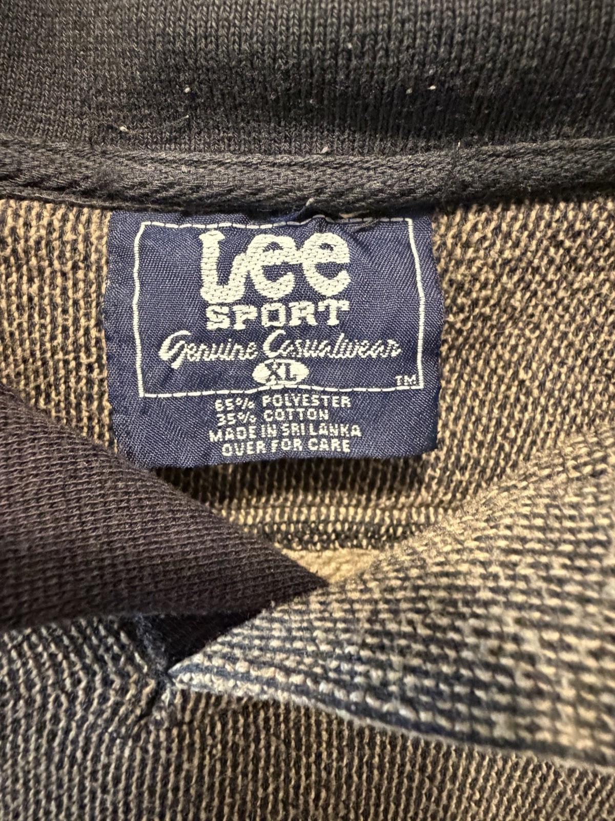 Lee Sport Men’s Miami Dolphins Long Sleeve Polo Shirt XL Brown Vintage 90s