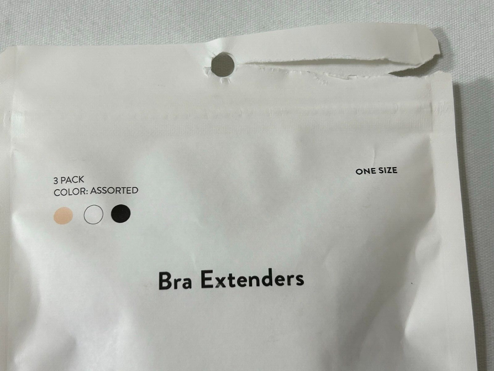 Bra Extenders 3 Pack One Size Black Beige White from Nordstrom