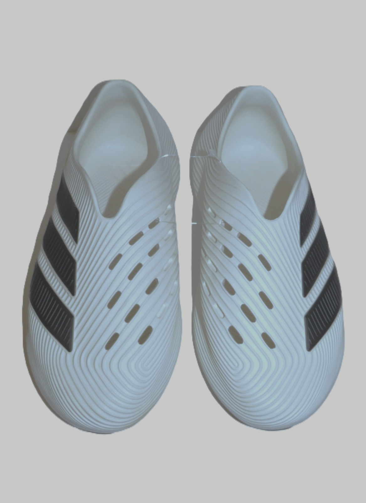 New Adidas PURE CHILL Runner Slip On White & Black Recovery Sneaker Shoes Mens 7