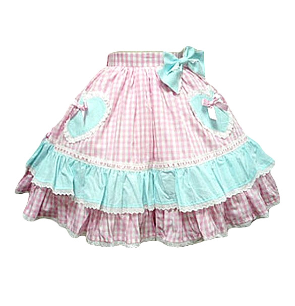 BNWT, RARE Angelic Pretty Sweet Lolita Pastel Gingham Petticoat Skirt, O/S