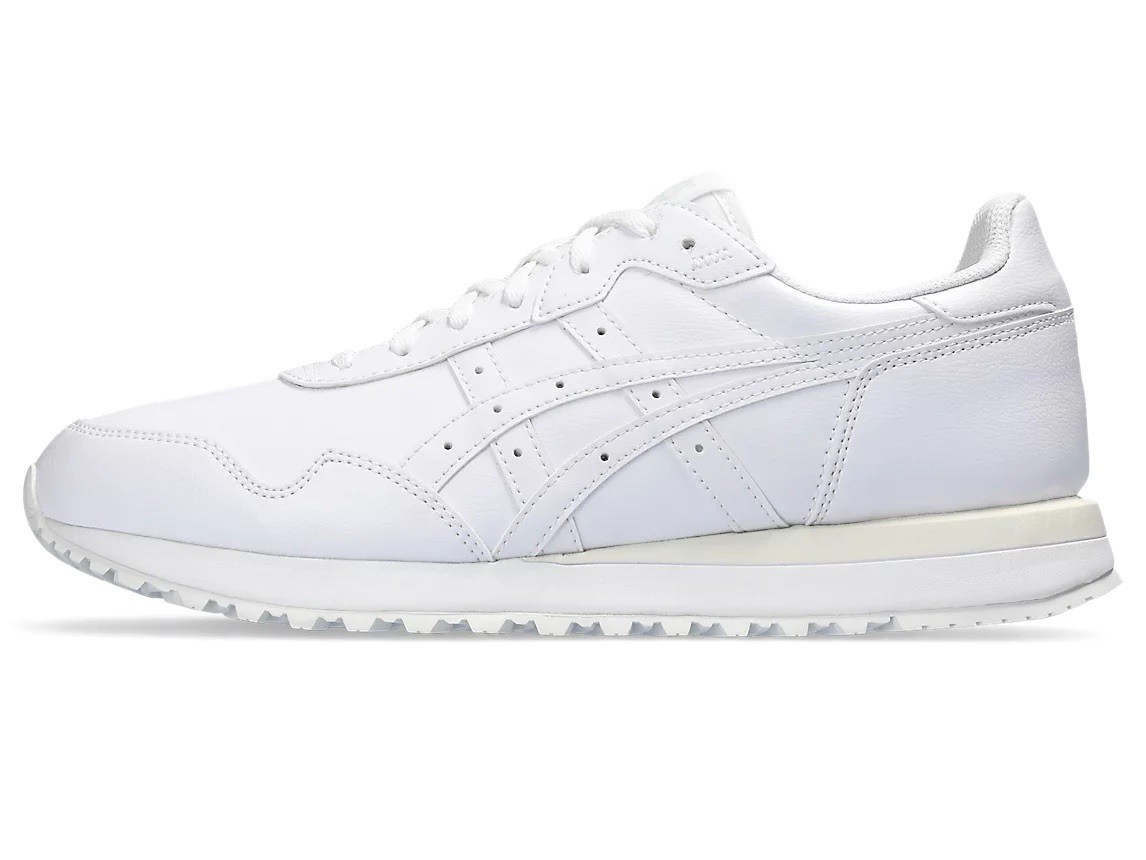 Men ASICS TIGER RUNNER II Lifestyle Sneakers Shoes White/White 1203A273-100