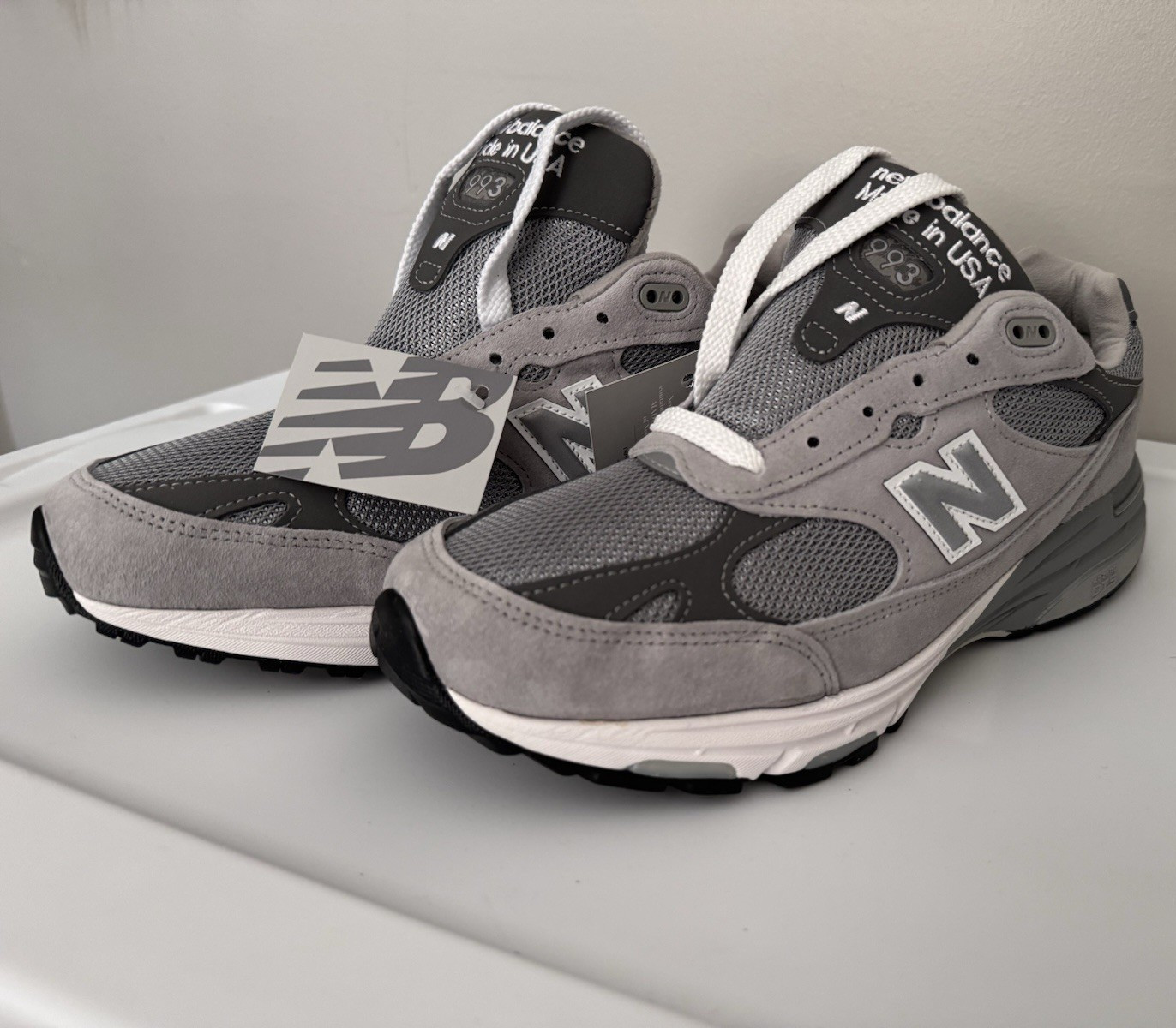 New Balance 993 Made in USA Grey/White MR993GL Men’s Low Top Sneakers