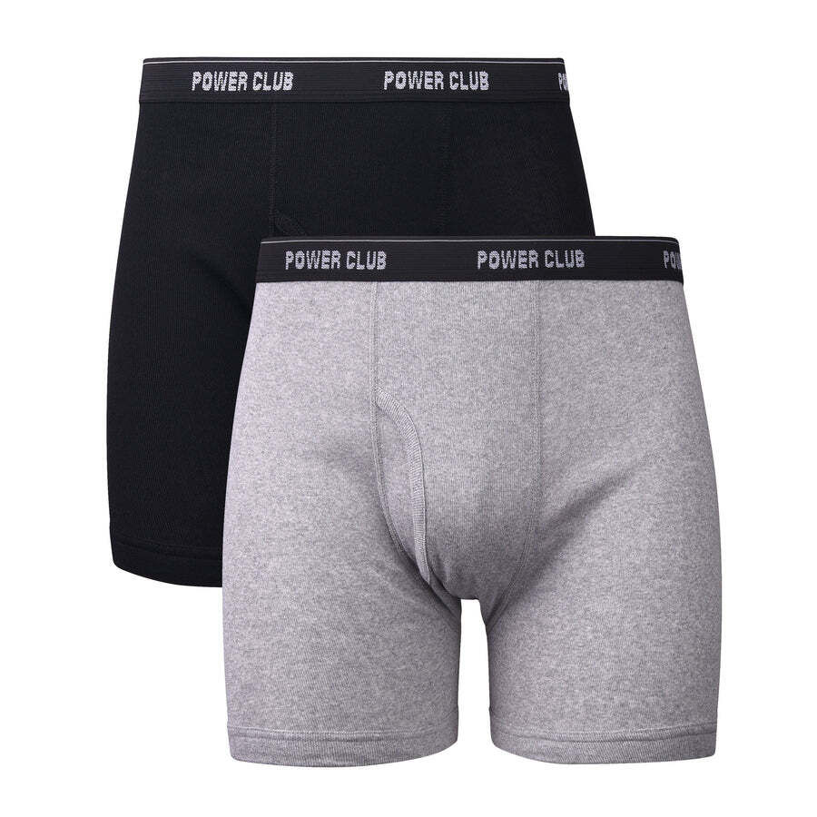 2 4 6 Pack Men’s Cotton Underwear Power Boxer Briefs with Comfort Flex Waistband