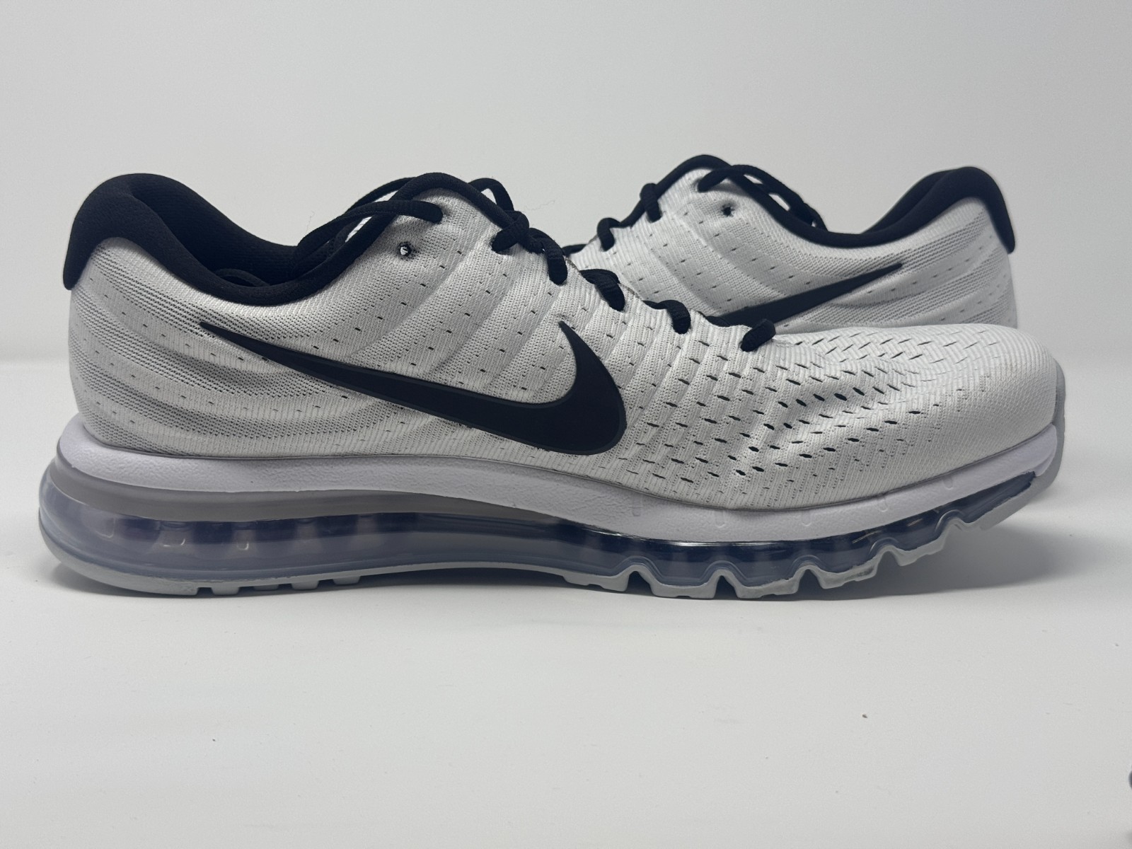 Nike Air Max 2017 White Pure Platinum Silver Sneakers 849559-100 Mens Size