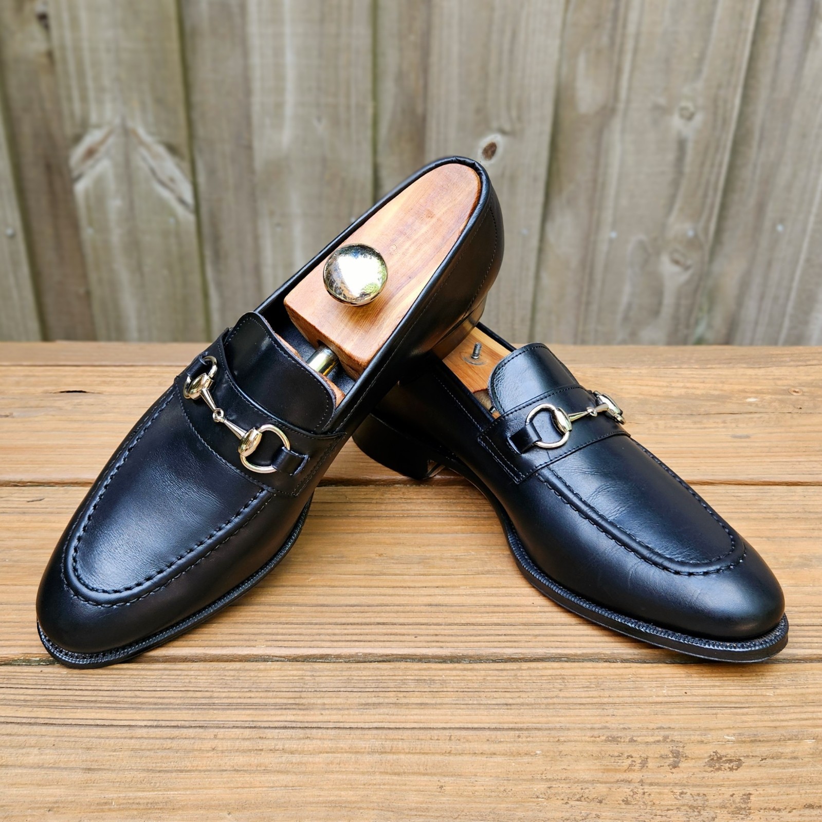Meermin Horsebit Loafers Black Calf Size 10 D US 114678 $230 WORN 2X!