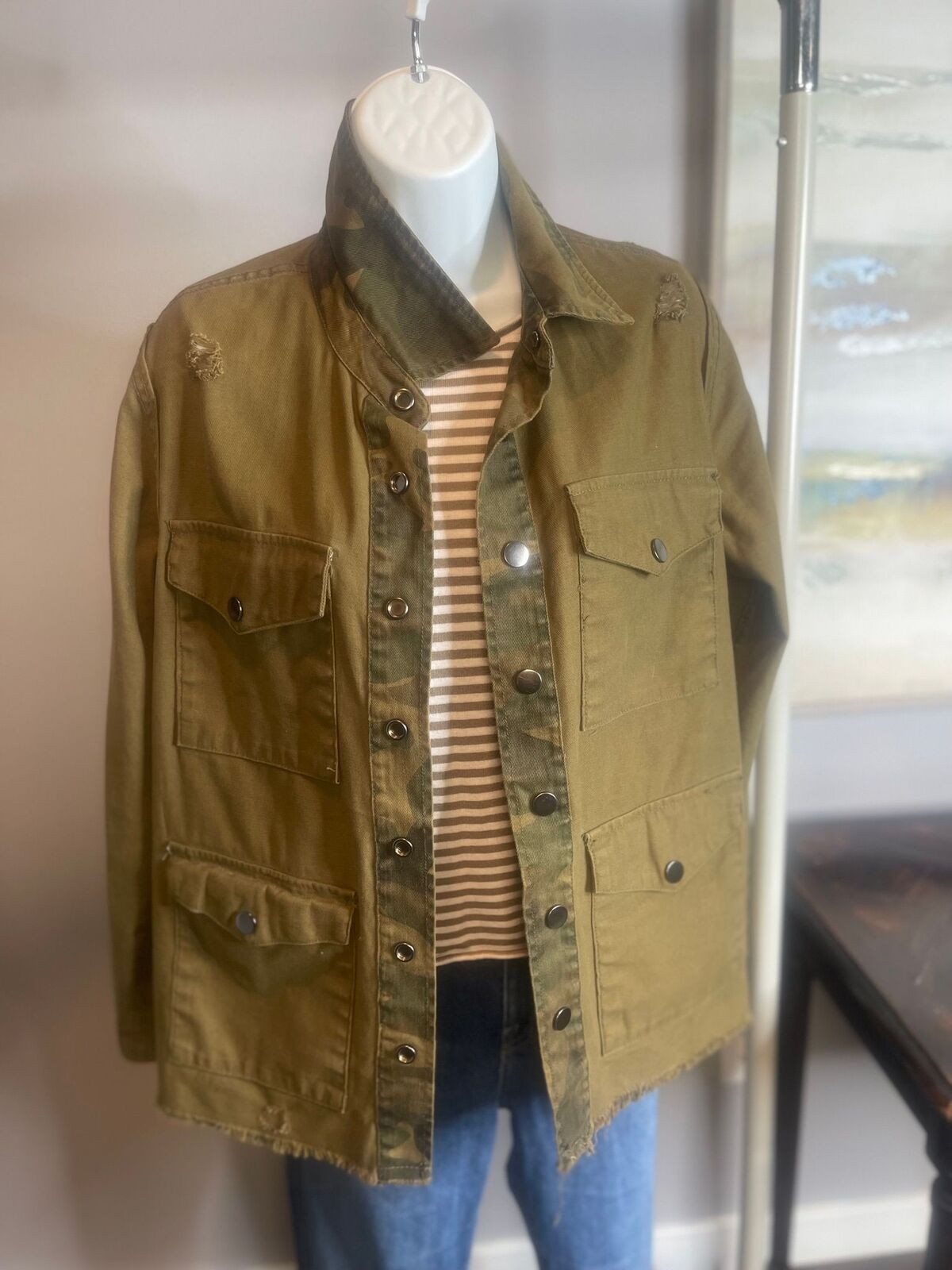 Blank NYC Reversible distressed jacket