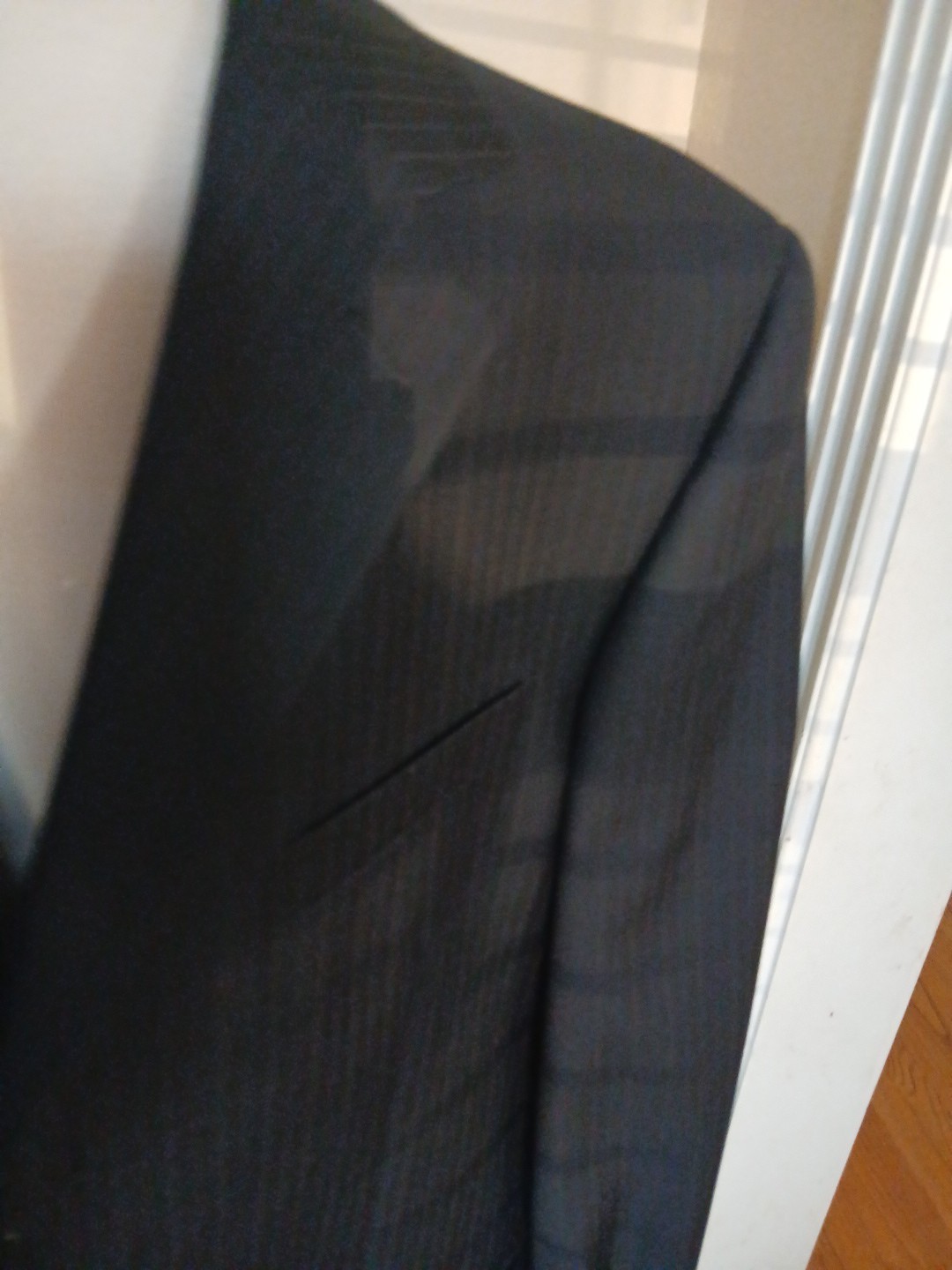 Lineage Men’s Black Suit Sz 43 R Pant 37 100% wool NWT