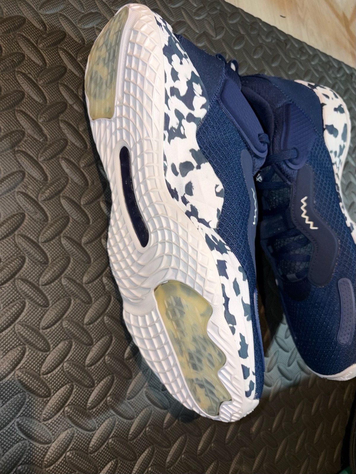 adidas D.O.N. Issue 3 Team Navy Blue Camo Basketball Shoes
