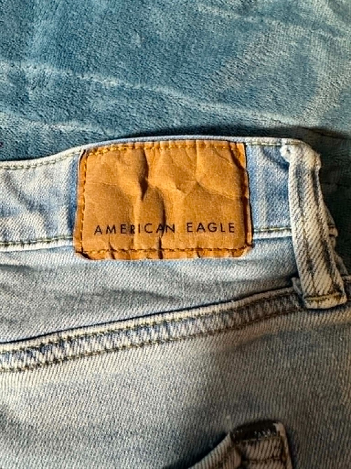 American Eagle AirFlex Jeans Mens 32×32 Light Wash Straight Leg Stretch Denim