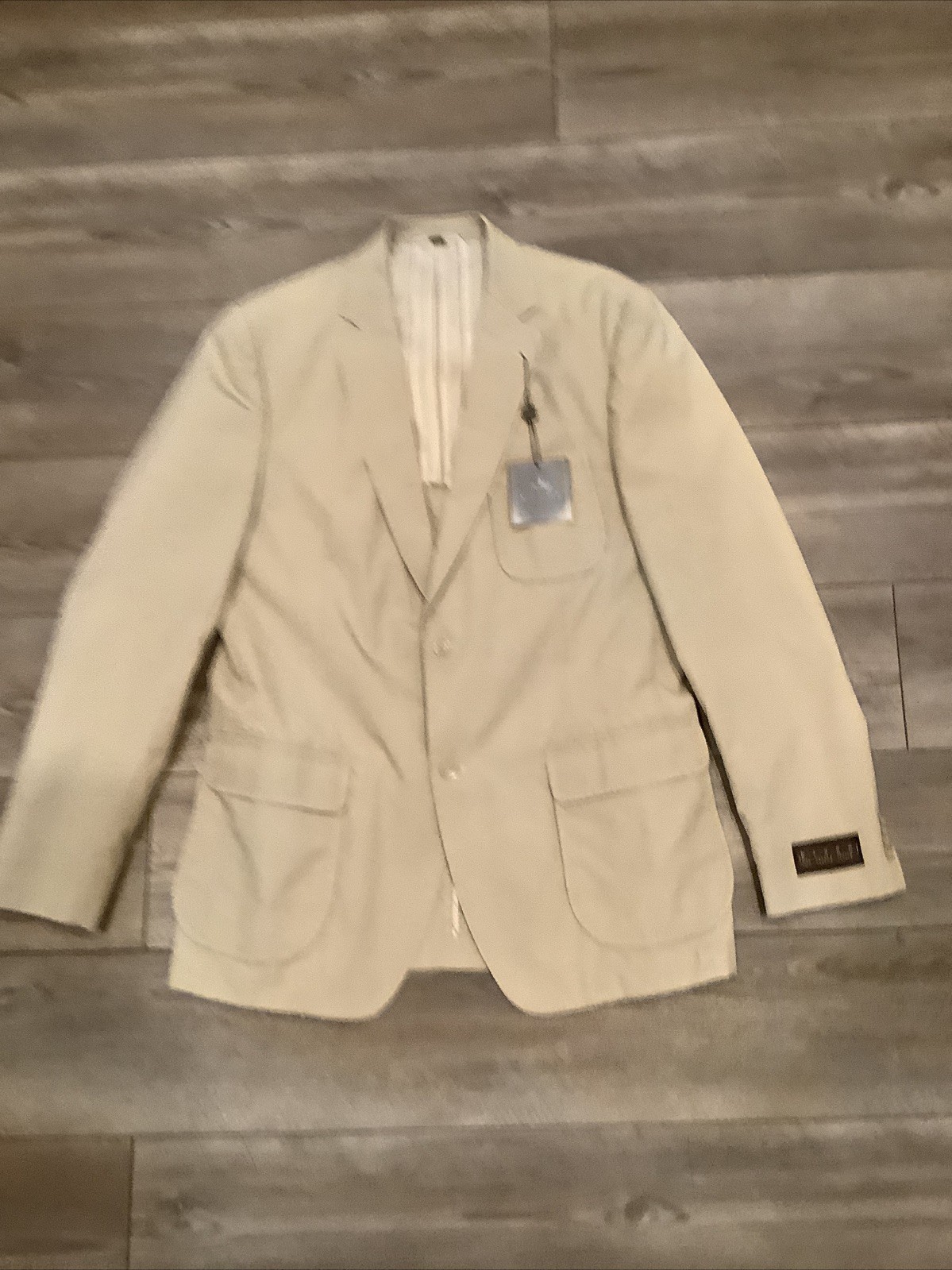 NWT KROON HARRISON Blazer Sport Coat Jacket Size 42 Long Beige Casual NEW
