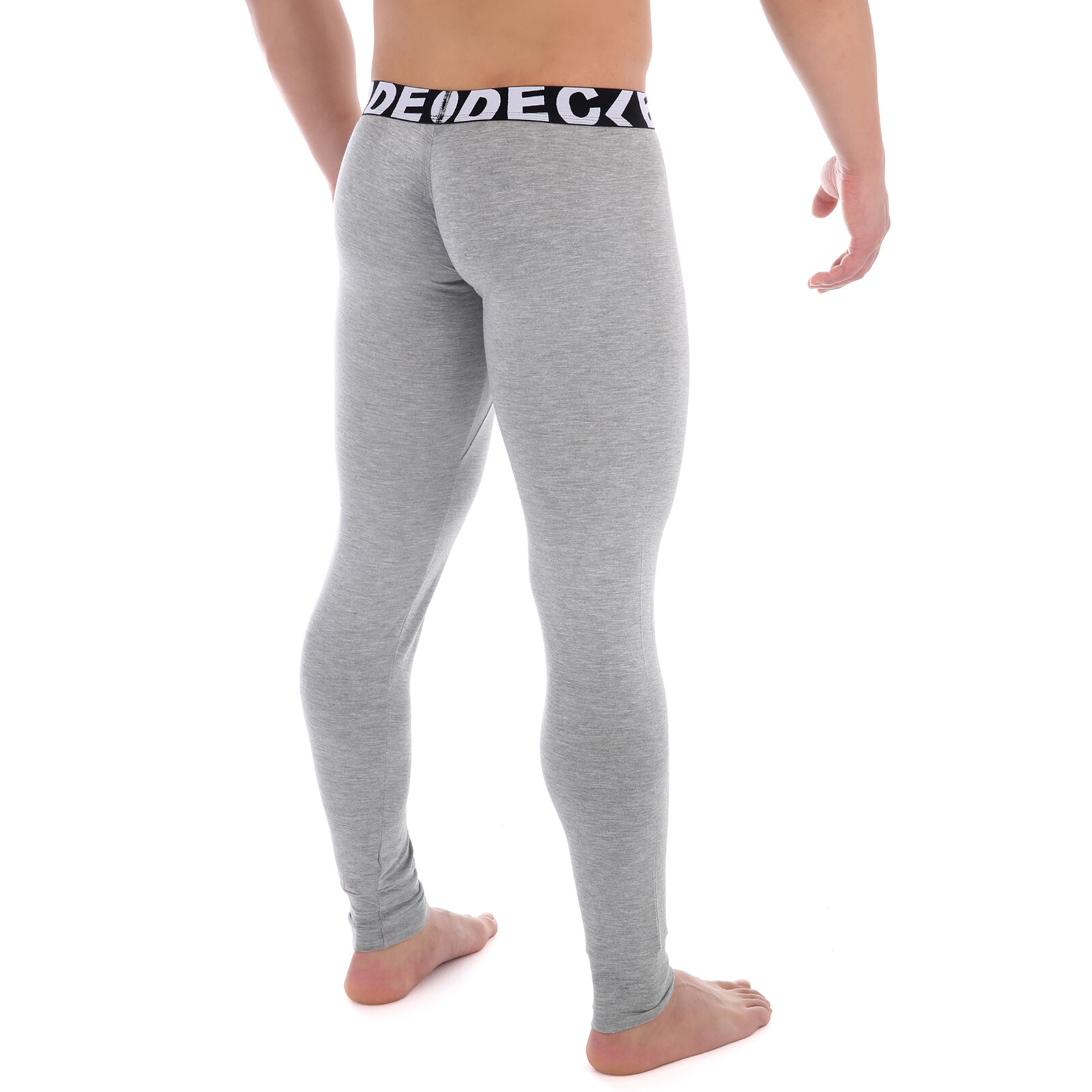 Men Long Johns Thermal Underwear Leggings Open Crotch Pants Pajamas Modal