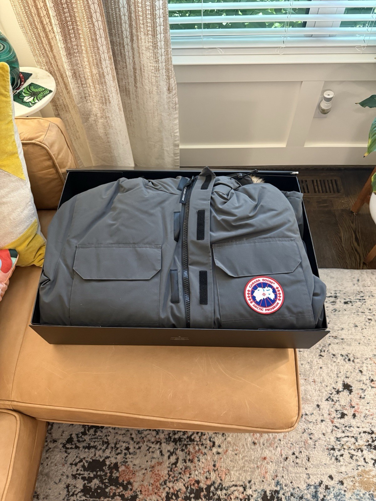 Brand New Men’s Canada Goose Expedition Parka In Granite Grey Size XL NWT