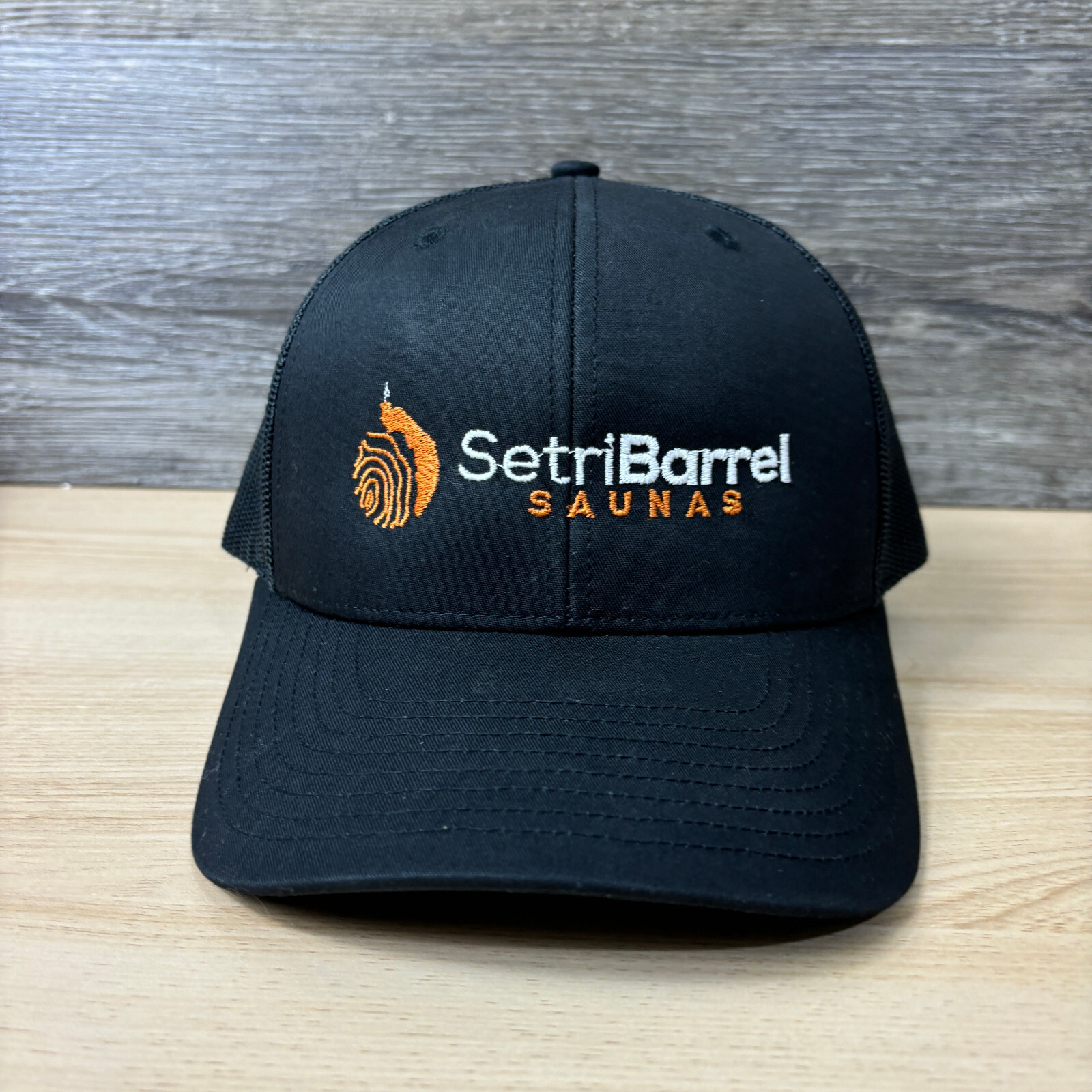 Setri Barrel Saunas Hat Cap Snap Back Black One Size Adjustable