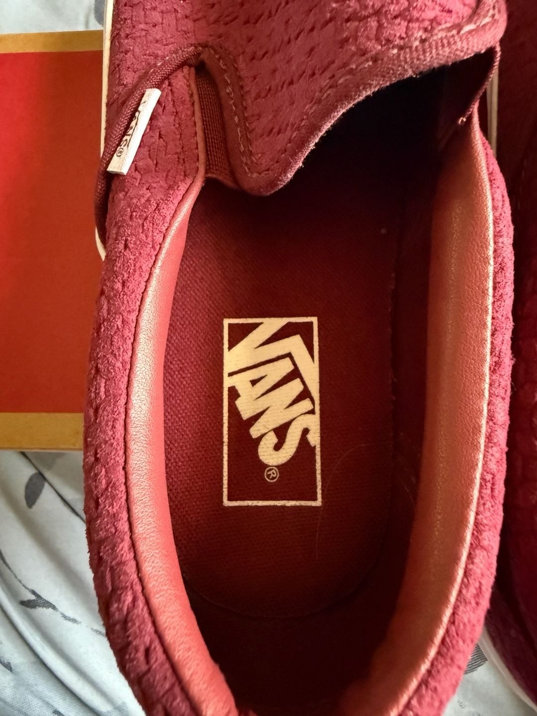 Vans Classic Slip-On Suede Embossed Weave Port Royale/True White