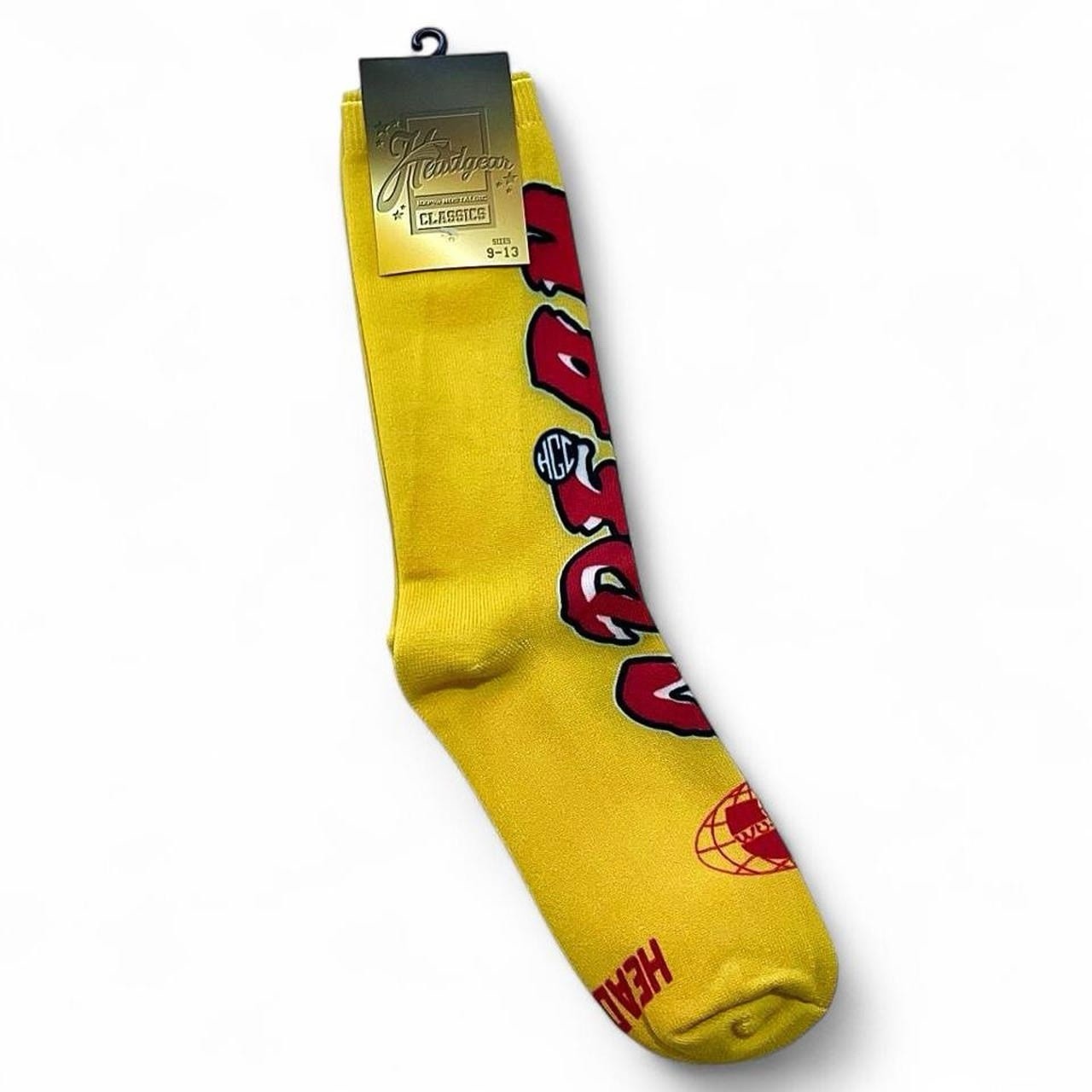 Wutang Clan C.R.E.A.M. Tiger Yellow/Red/Black/White Socks Size Large-XL/9-13
