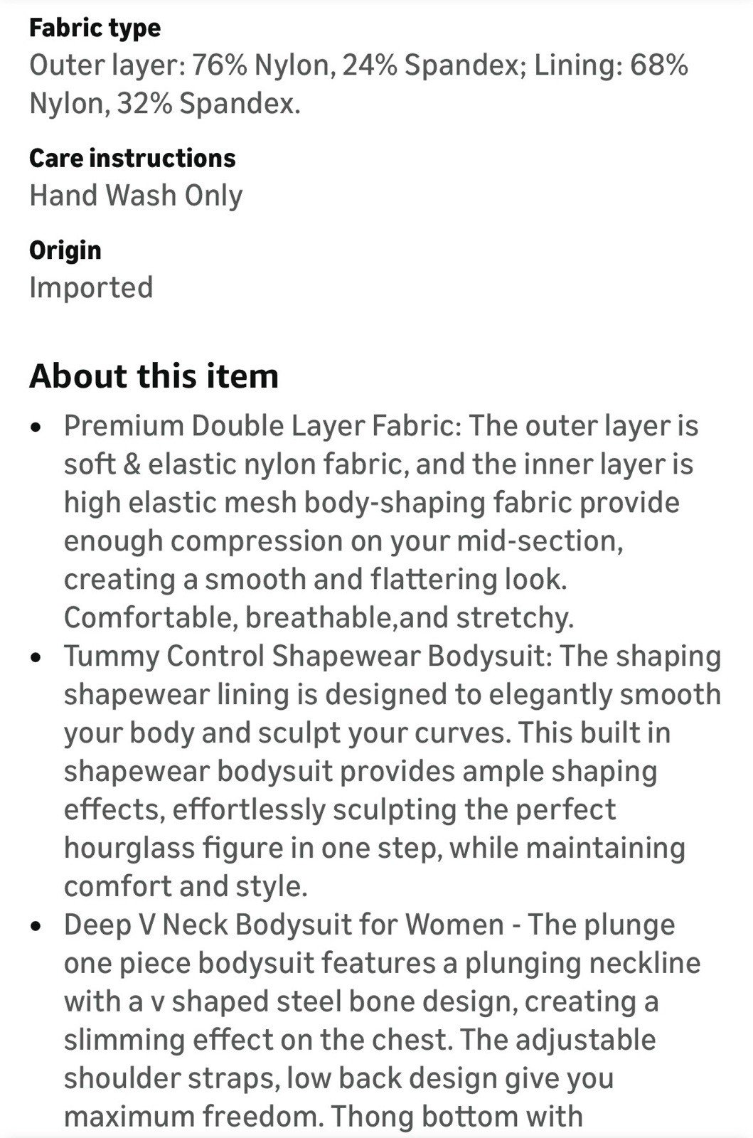 Shaper in Red Sexy Low Cut Shapewear Bodysuit Size Medium