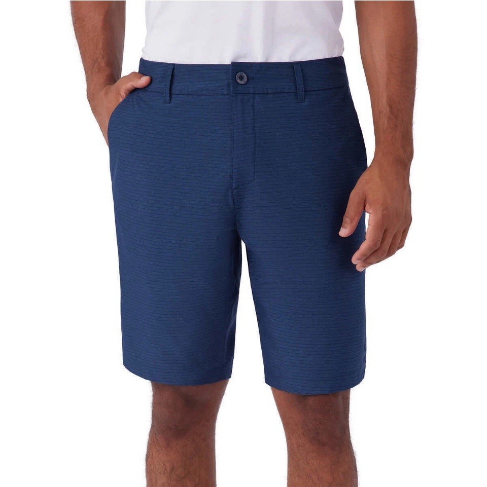 Hang Ten Hybrid Walkshorts Size 36, Color Blue, 10” Inseam Stretch Comfort Waist