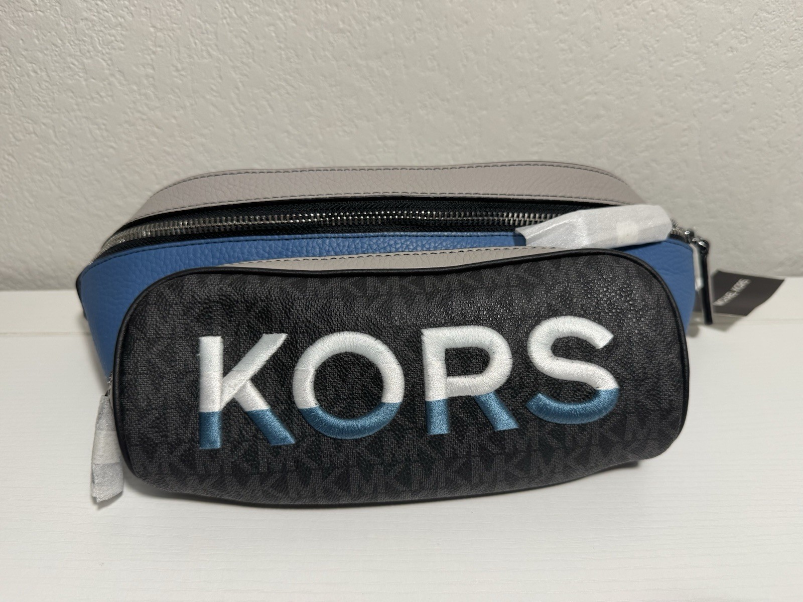 Michael Kors Cooper Utility Belt Bag Blue NWT