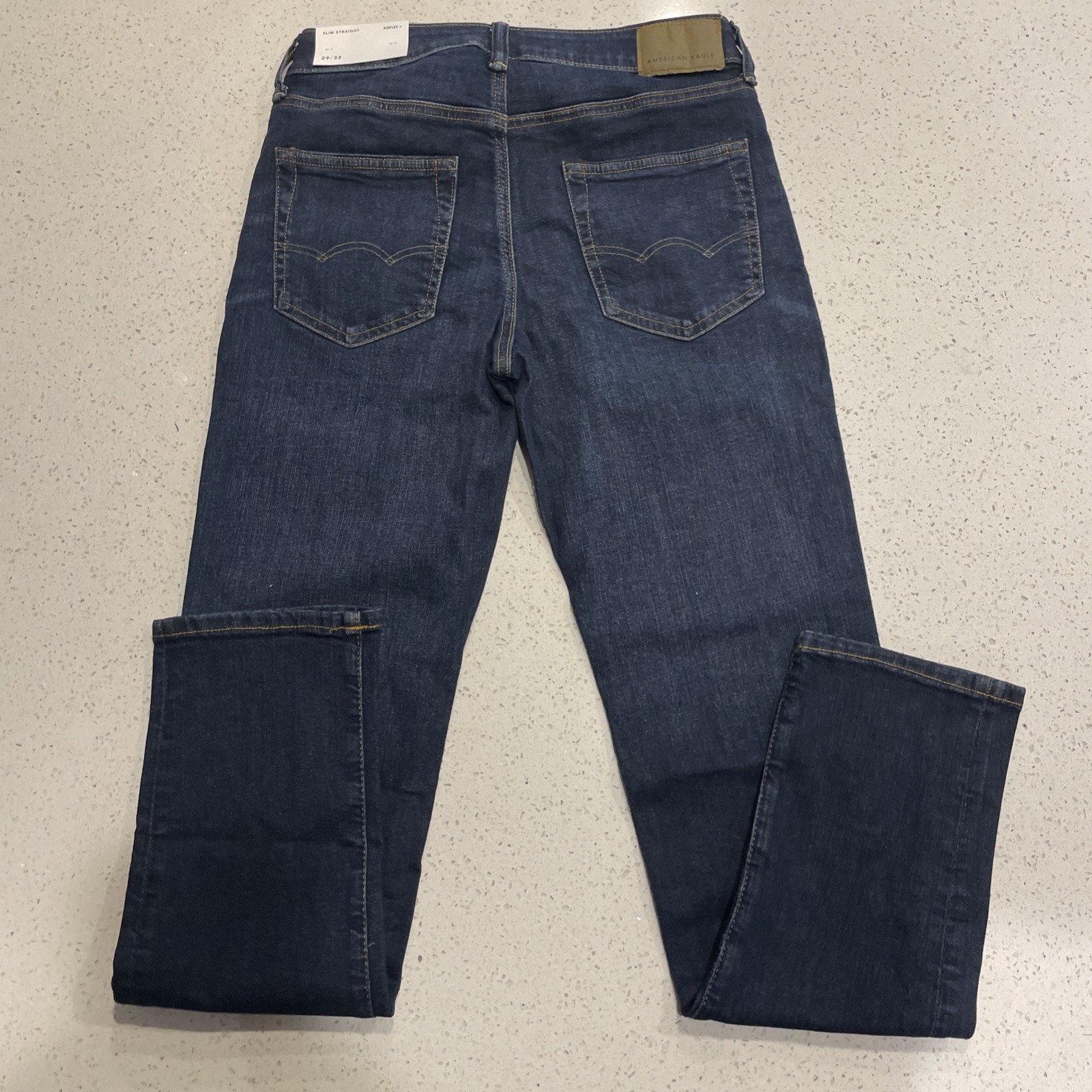 NWT American Eagle Air flex + Slim Straight Rustic Blue Jeans 29/32