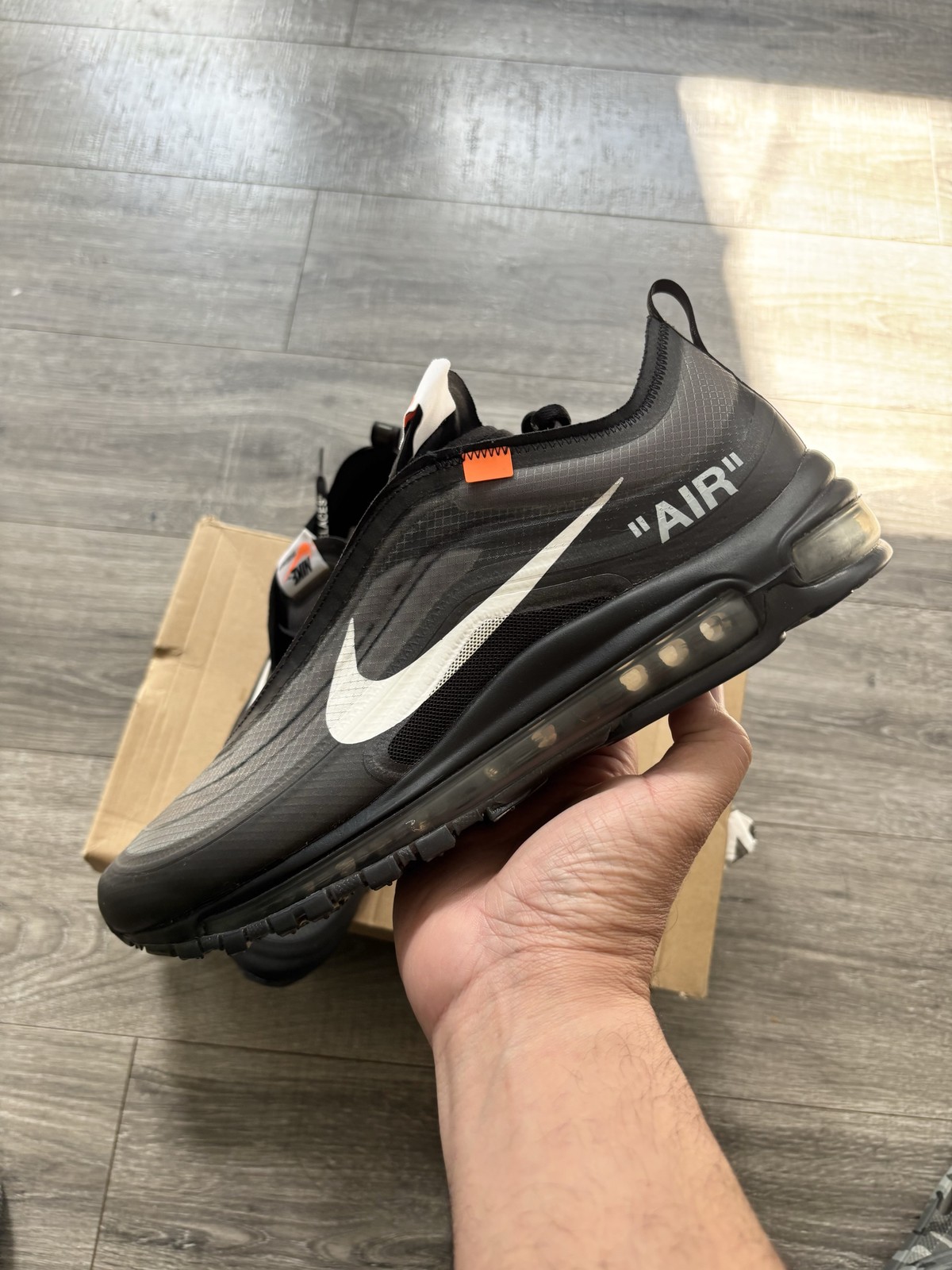 Size 13 – Nike Air Max 97 Off-White Black – New