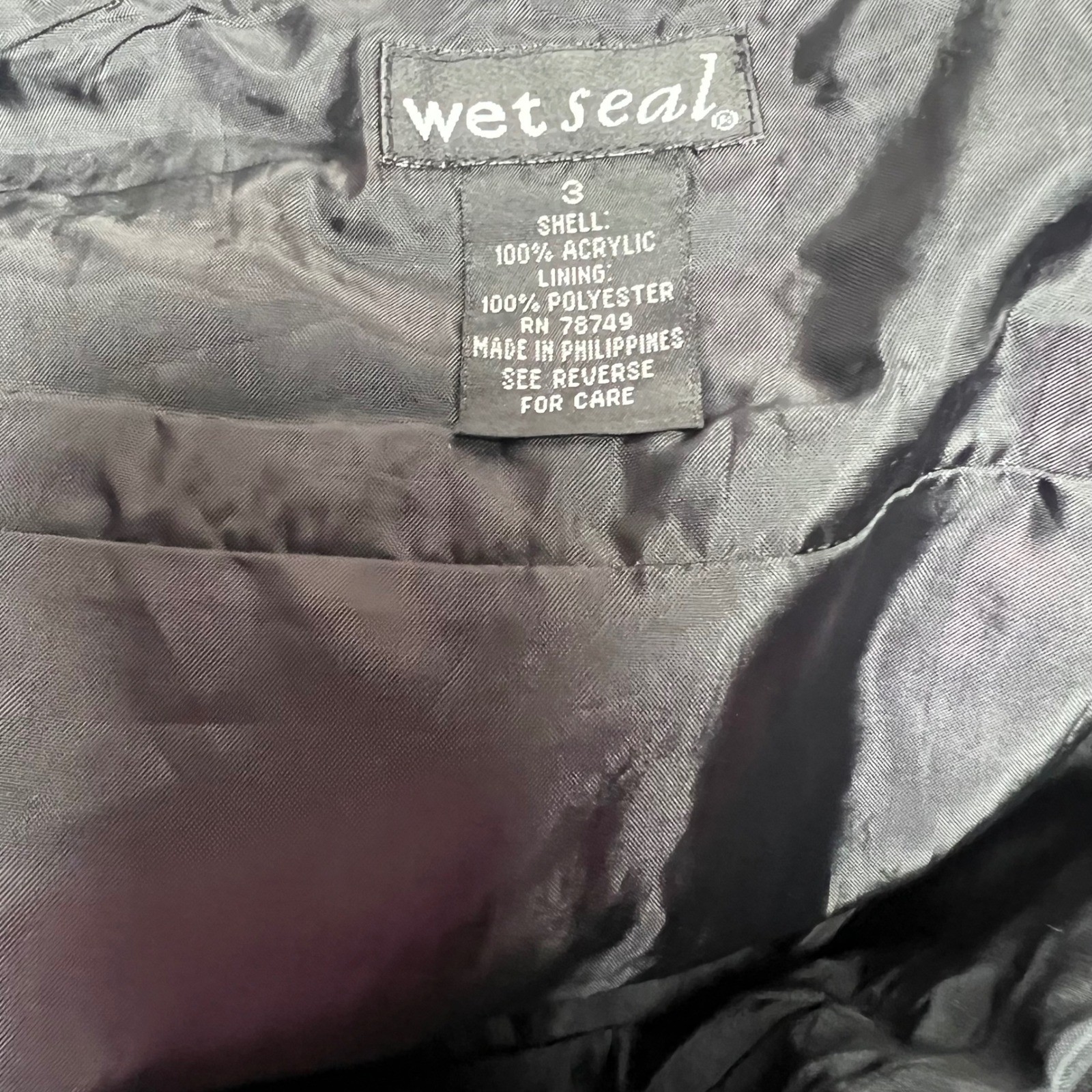 Wet Seal Pleated Mini Skirt Gray Herringbone Flower Size 3 Grunge Schoolgirl