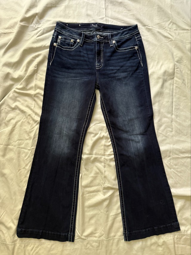 Miss Me Mid-rise Trouser Stretch Jean 32×32 Color K220
