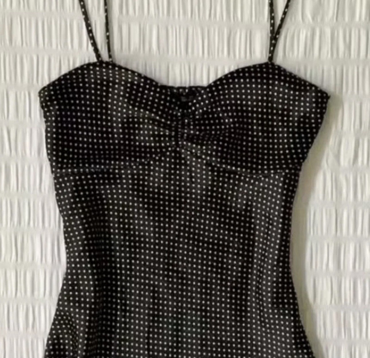 Y2K Polka Dot Spaghetti Strap Cami Top