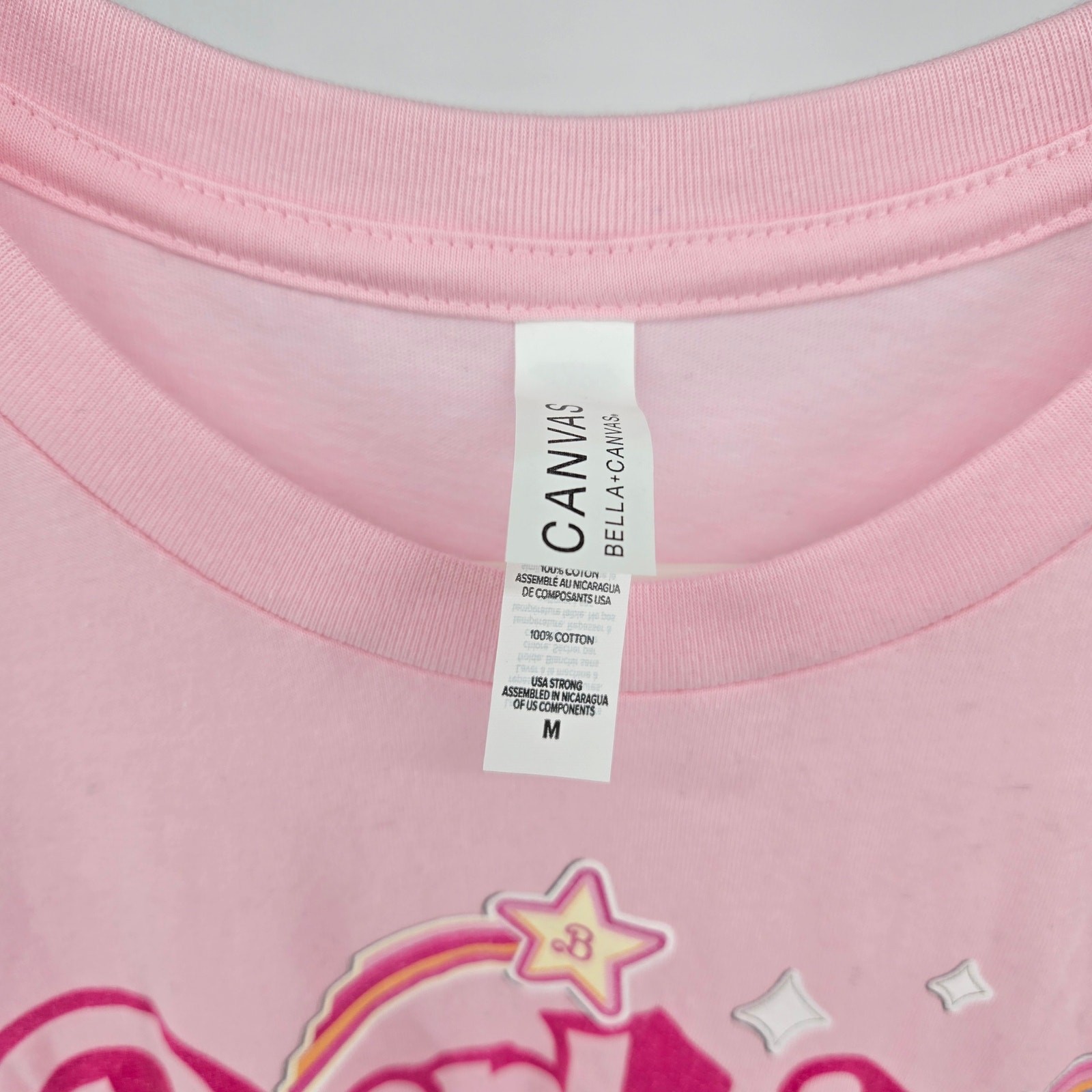 Bella + Canvas Womens Tshirt Pink Size Medium Barbie Movie Short Sleeve Preowned
