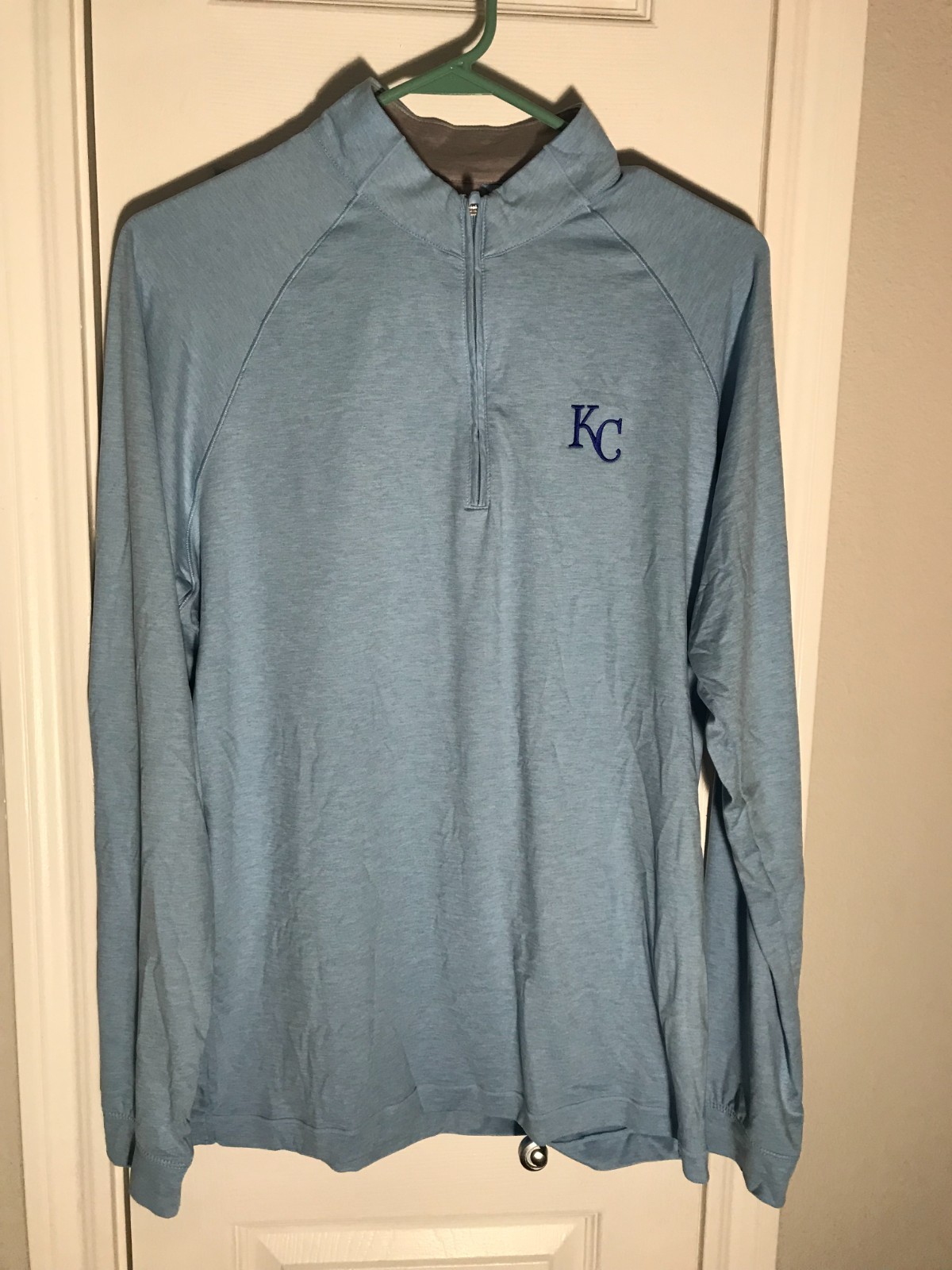 johnnie‑O KC Royals Performance Light Blue Kansas City L/S shirt: Adult Medium