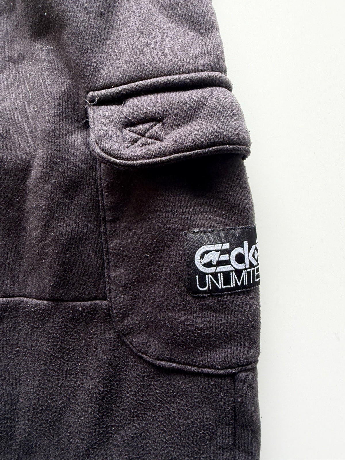 Ecko Unltd Jogger Pants Men’s Large Black Casual Elastic Waist Drawstring
