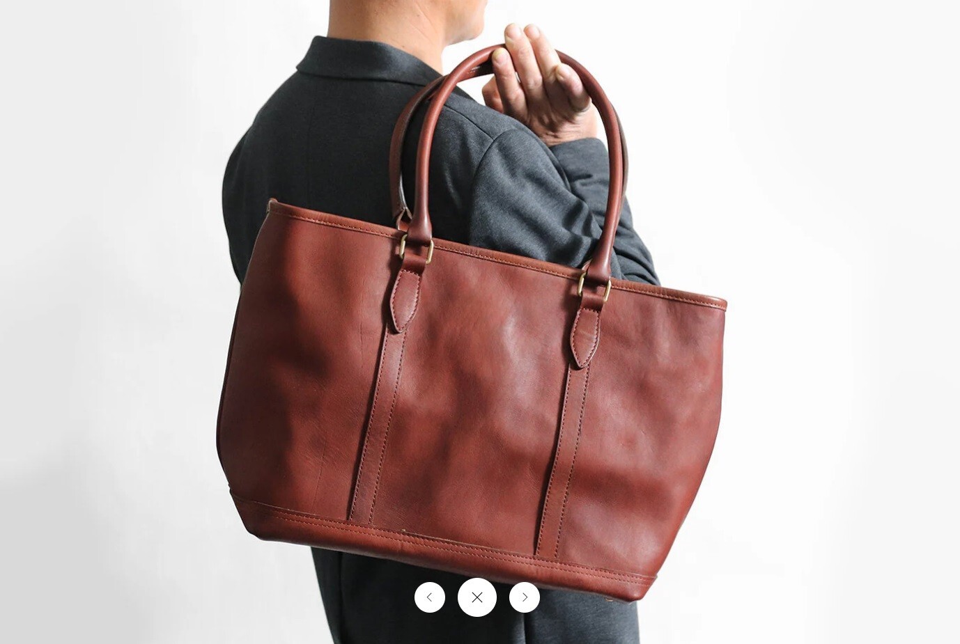Vasco Japan Leather Nelson Tote Bag. Made in Japan.