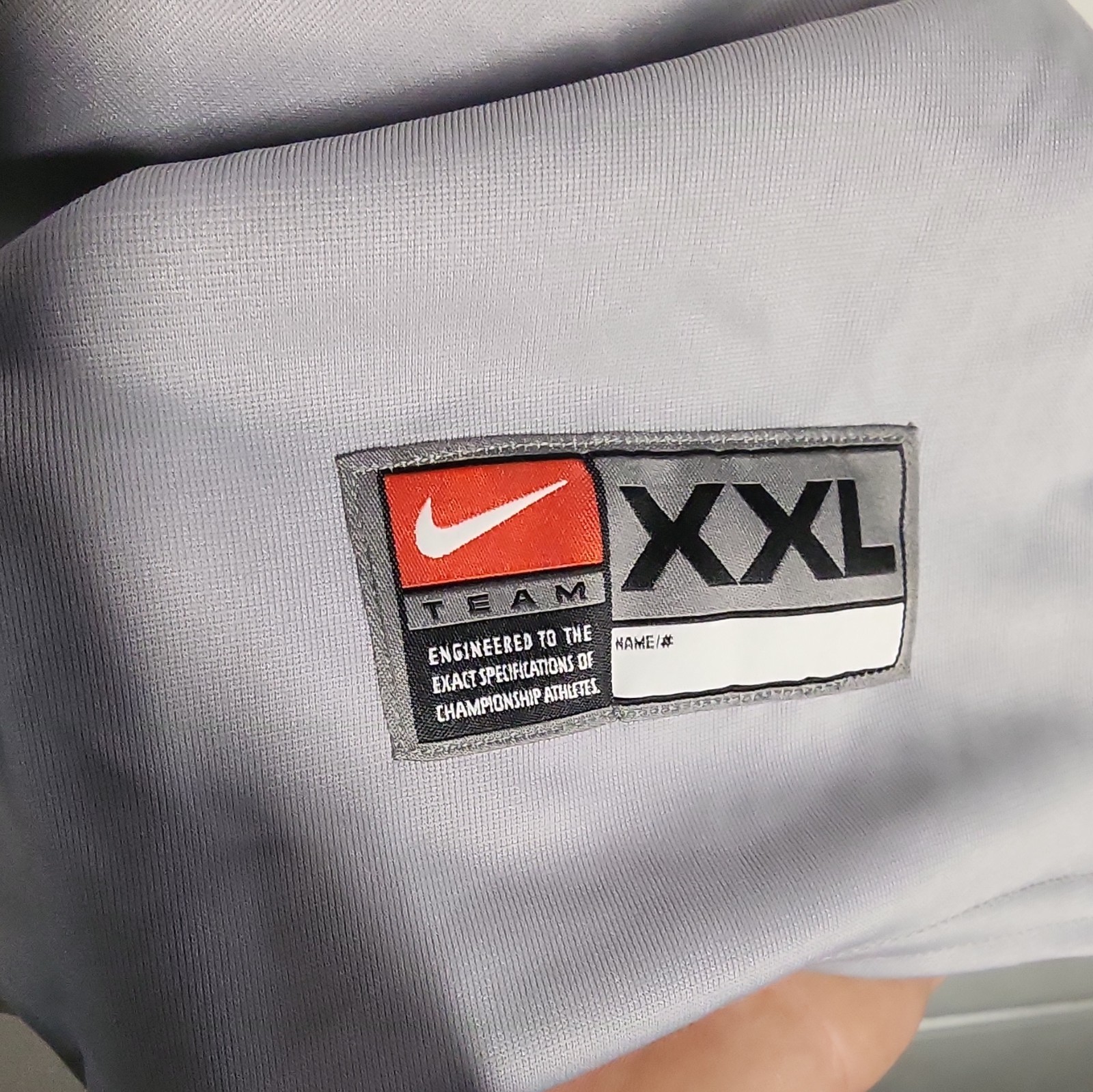 Y2k Nike Team Men’s XXL Gray Sleeveless Button Front Baseball Jersey V-Neck