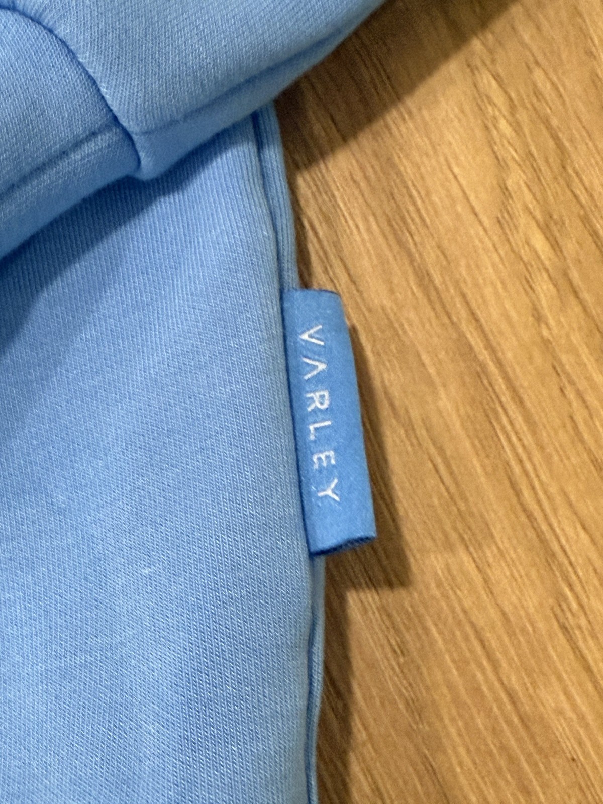 Varley Womens Hawley Half Zip Sweatshirt Double Soft Blue Size L New w/ Defects