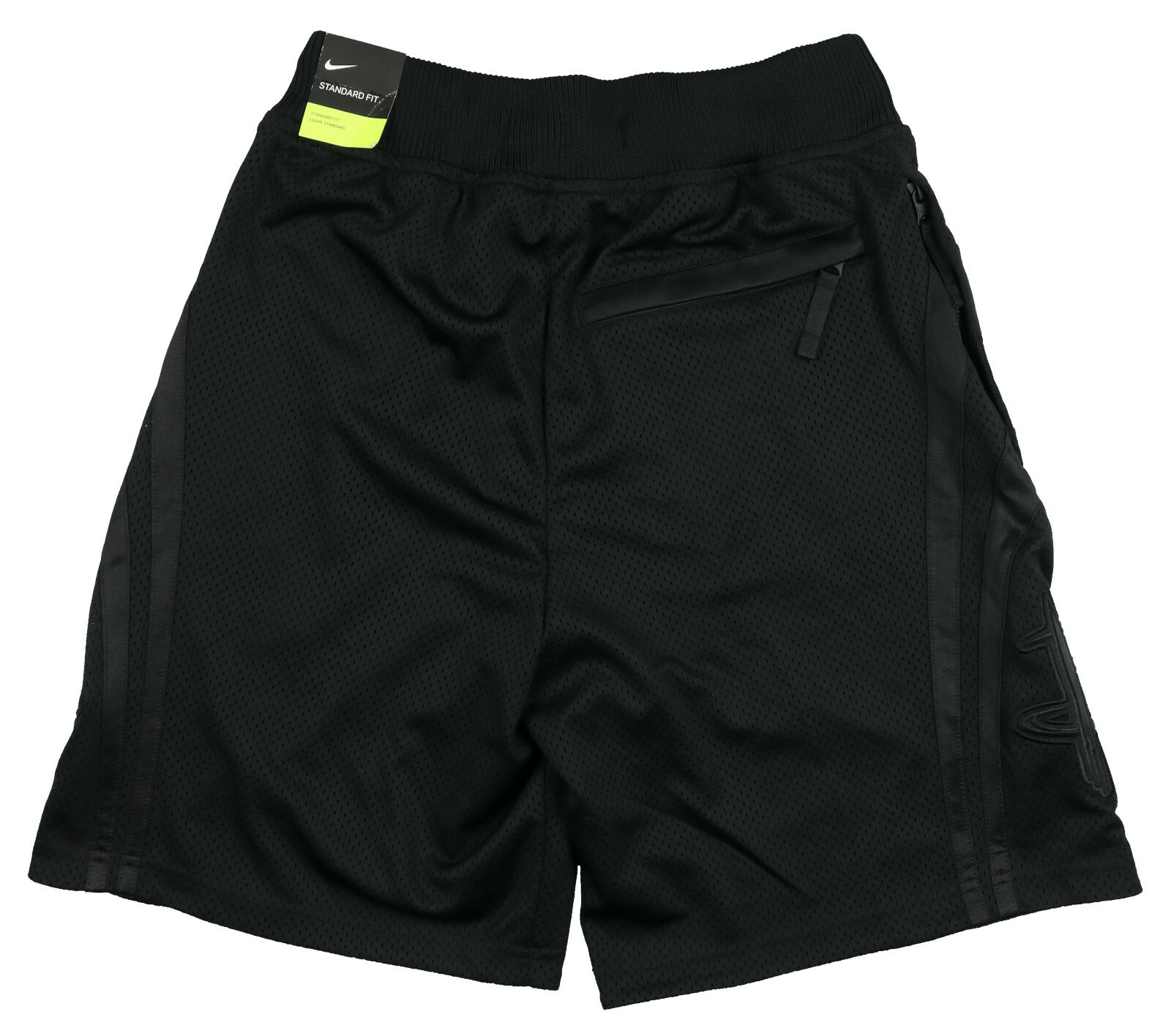 NIKE Houston Rockets Courtside Icon Basketball Shorts sz XL X-Large Triple Black