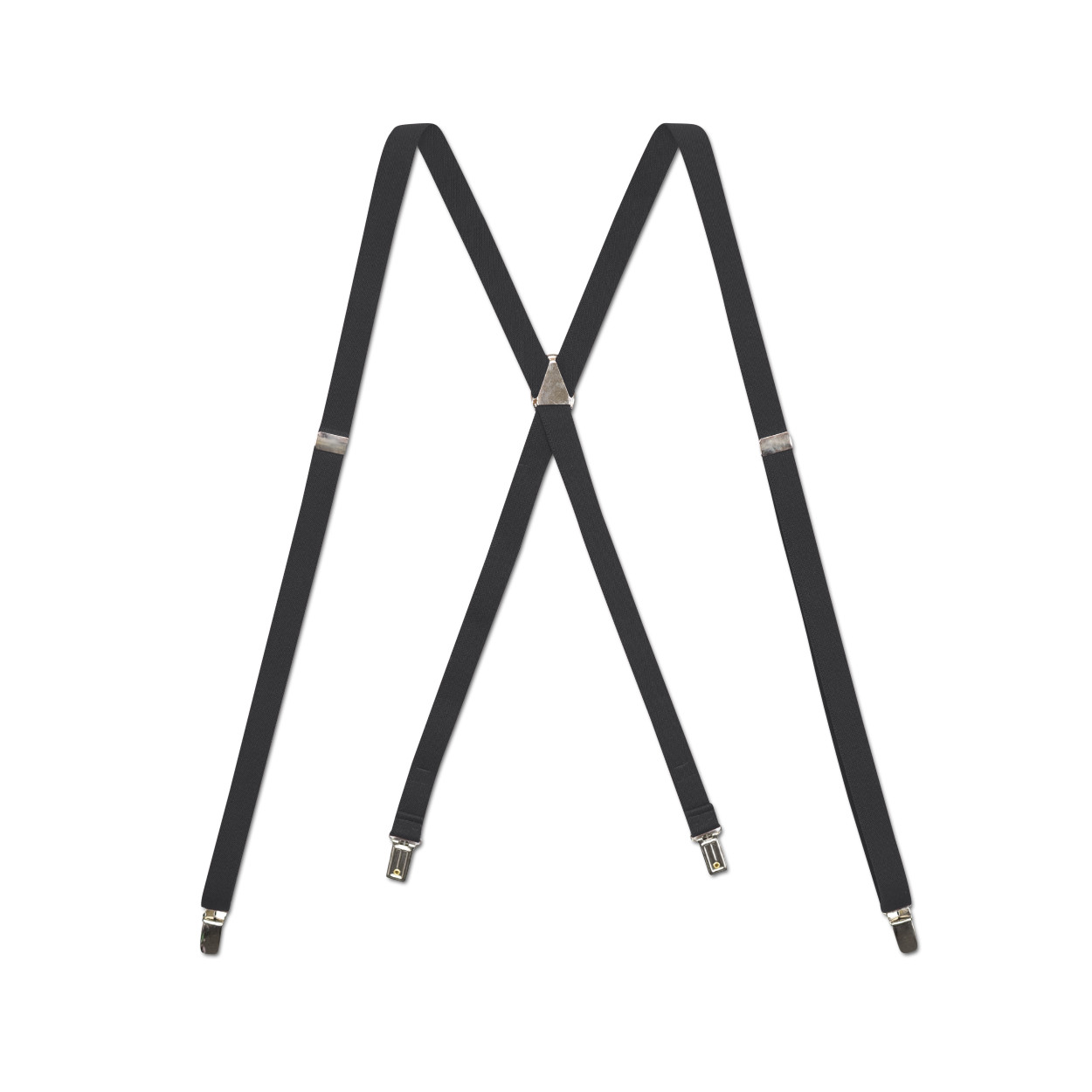 Men’s Thin Suspenders – X/Y Back with Chromed Snap Ons, USA Made