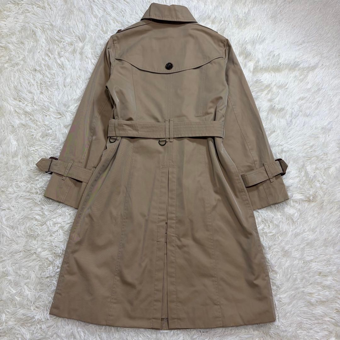 Burberry London single trench coat Nova check honey beige 36