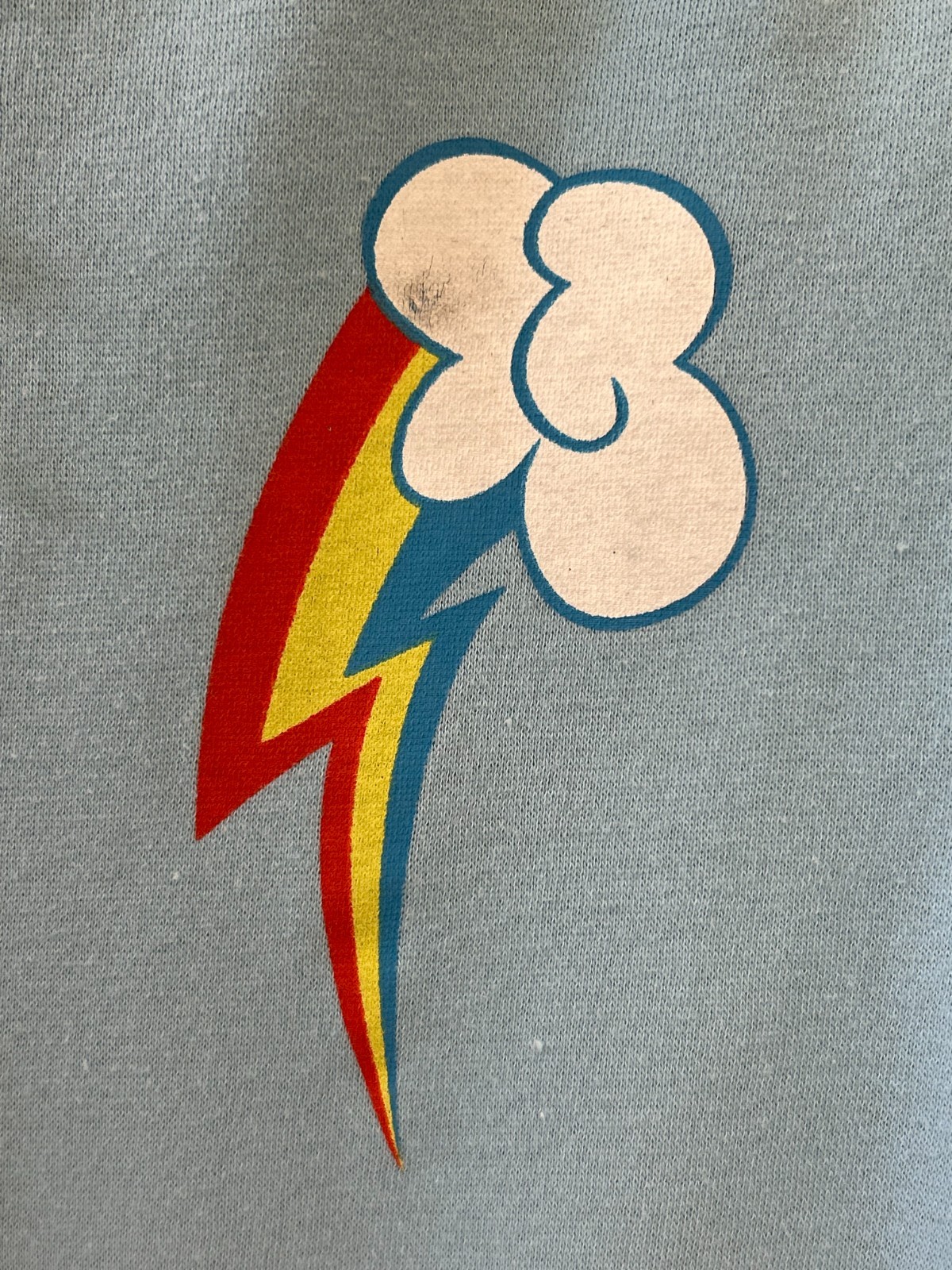 2012 WeLoveFine My Little Pony Rainbow Dash Hoodie MLP Size Small Unisex Brony