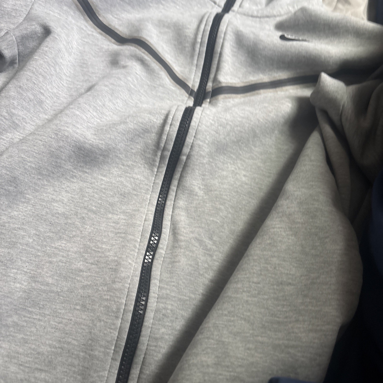 Nike Men’s Tech Windrunner Fleece Full Zip Hooded Jacket Size M Grey CU4489-063