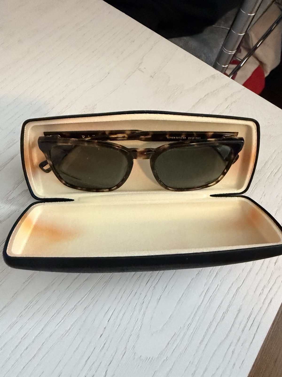 Raen Pierce Sunglasses, Brindle Tortoise, Polarized Green