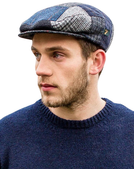 Mucros Weavers Irish Flat Cap Men’s 100% Wool Tweed Trinity Hat Driving Cap